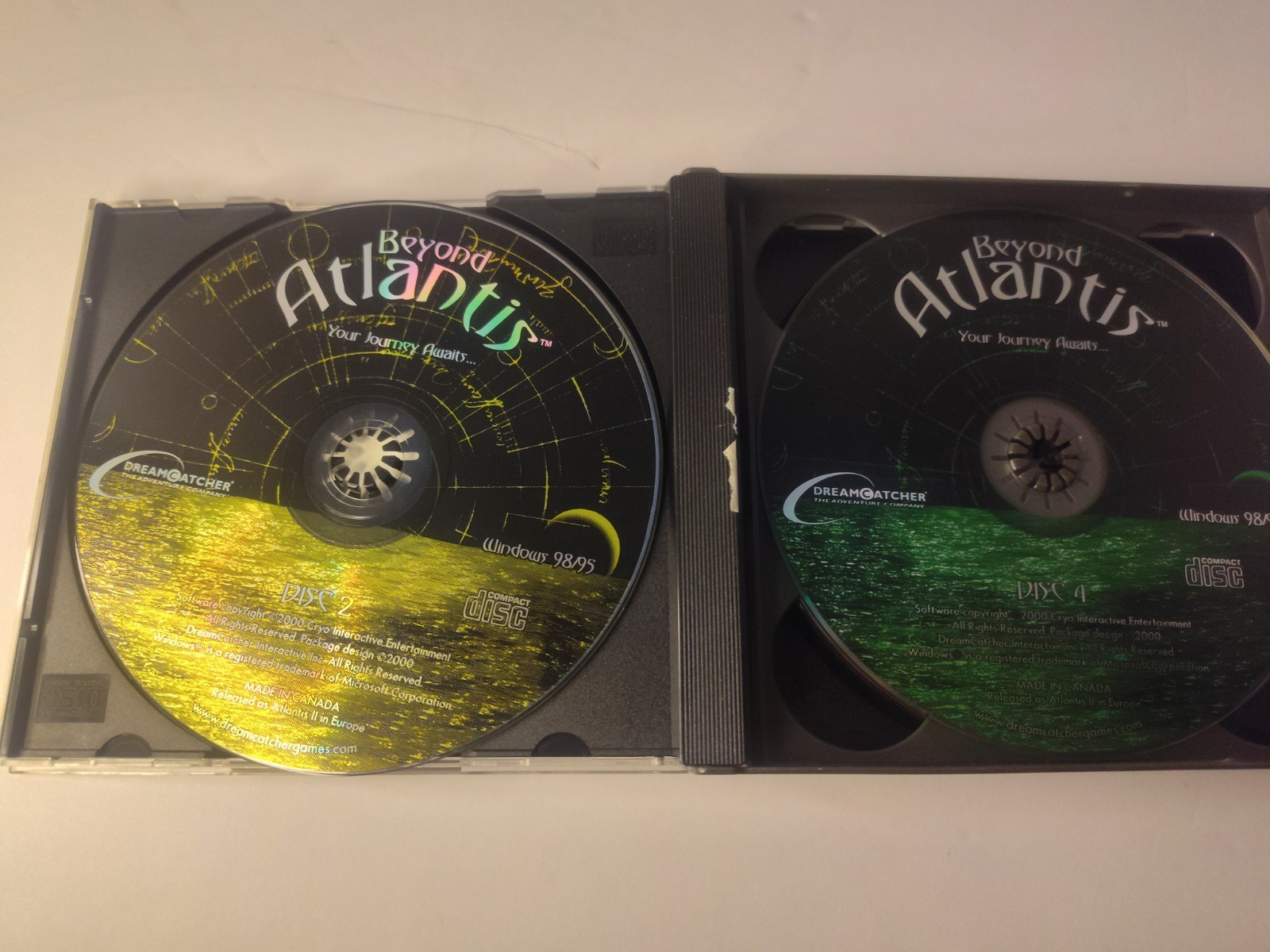 Beyond Atlantis (PC, 2000) Big Box Complete Your Journey Awatis