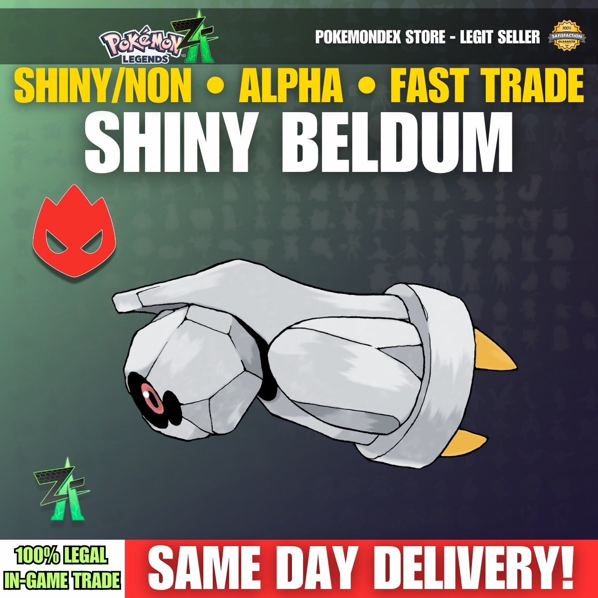 ✨ SHINY BELDUM ✨ ALPHA ✨BATTLE READY – Pokemon Legends Z/A