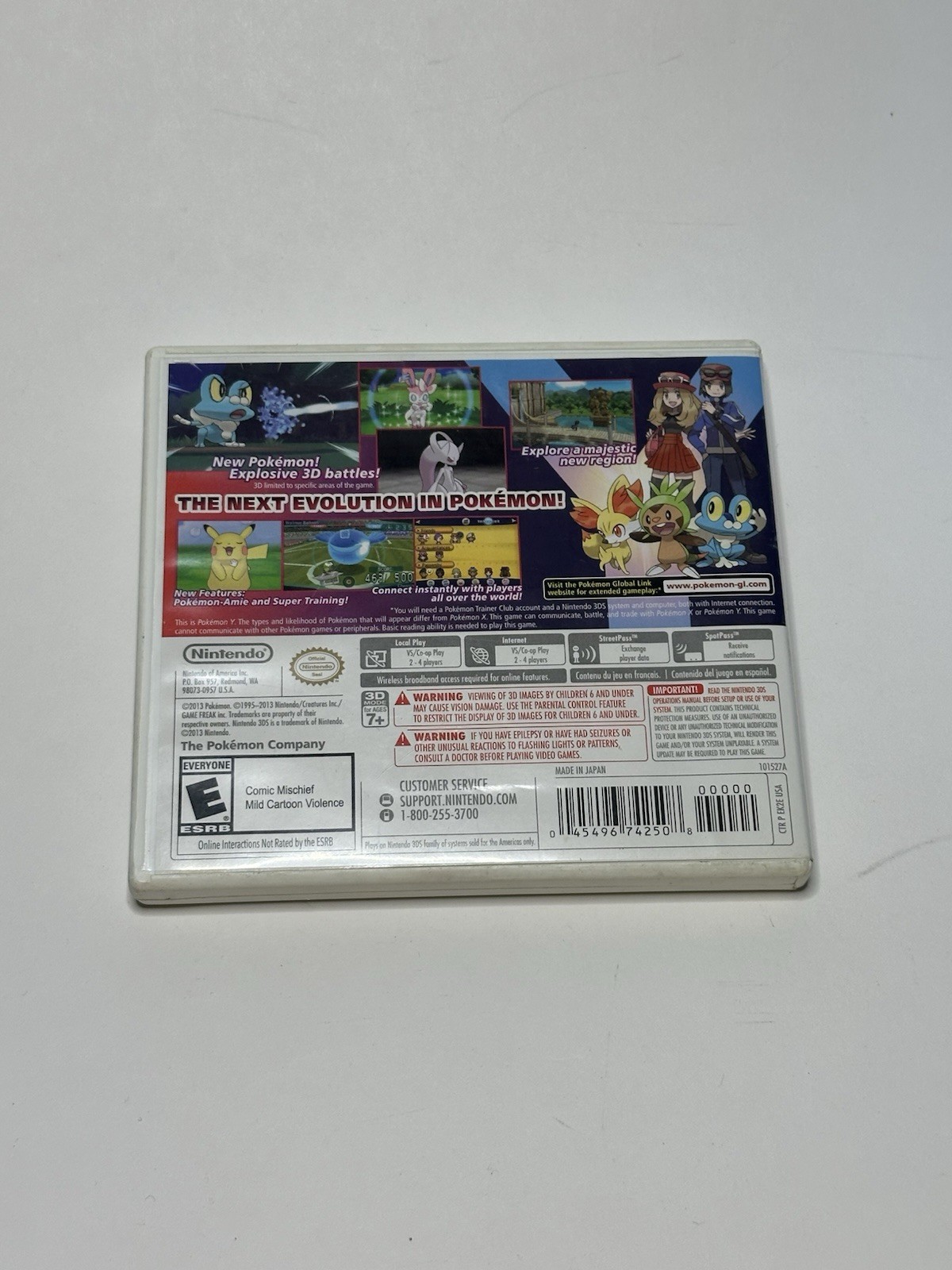 Pokemon Y – Nintendo 3DS With Original Box