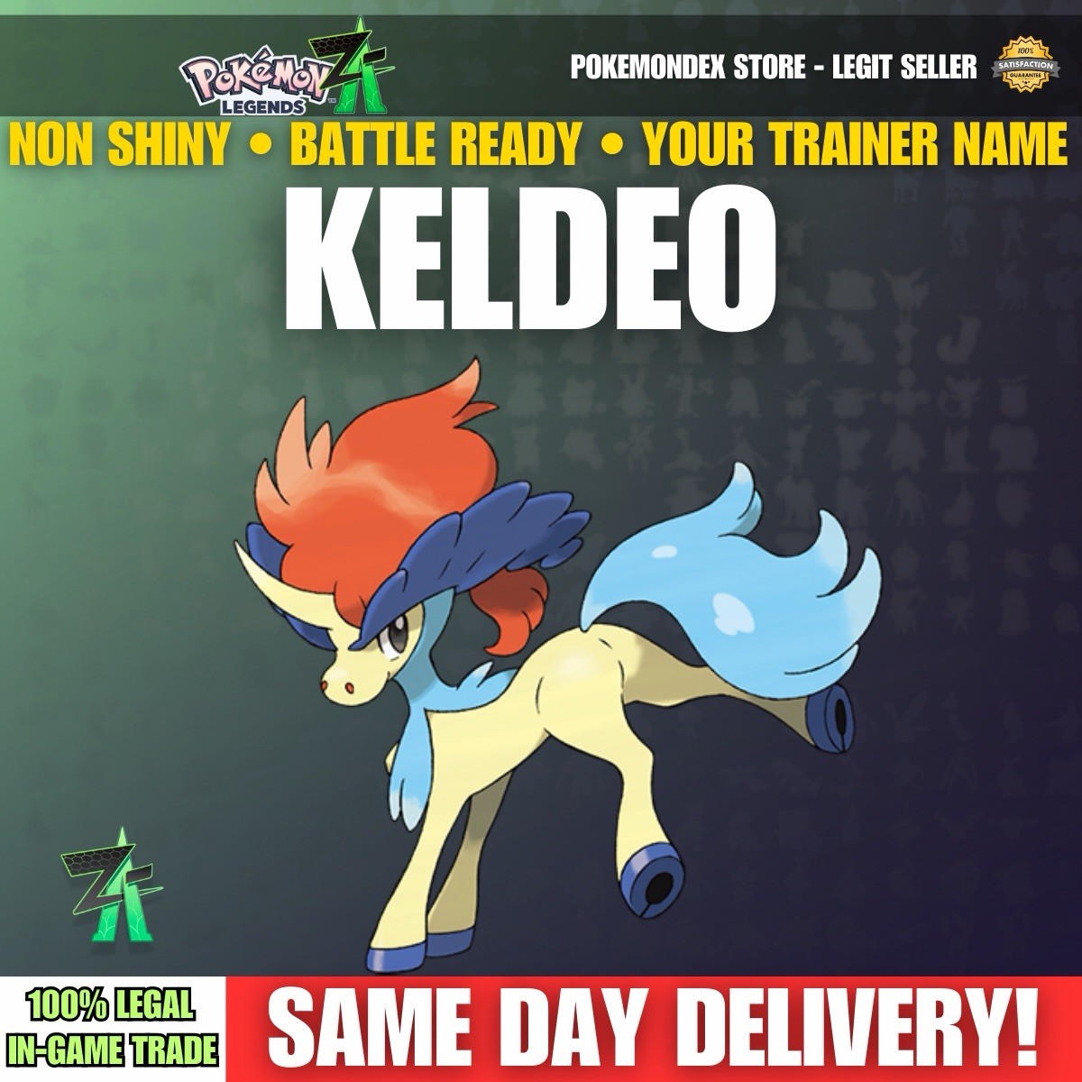 ⭐️ KELDEO ⭐️ BATTLE READY ⭐️ EXCLUSIVE – Pokemon Legends Z/A
