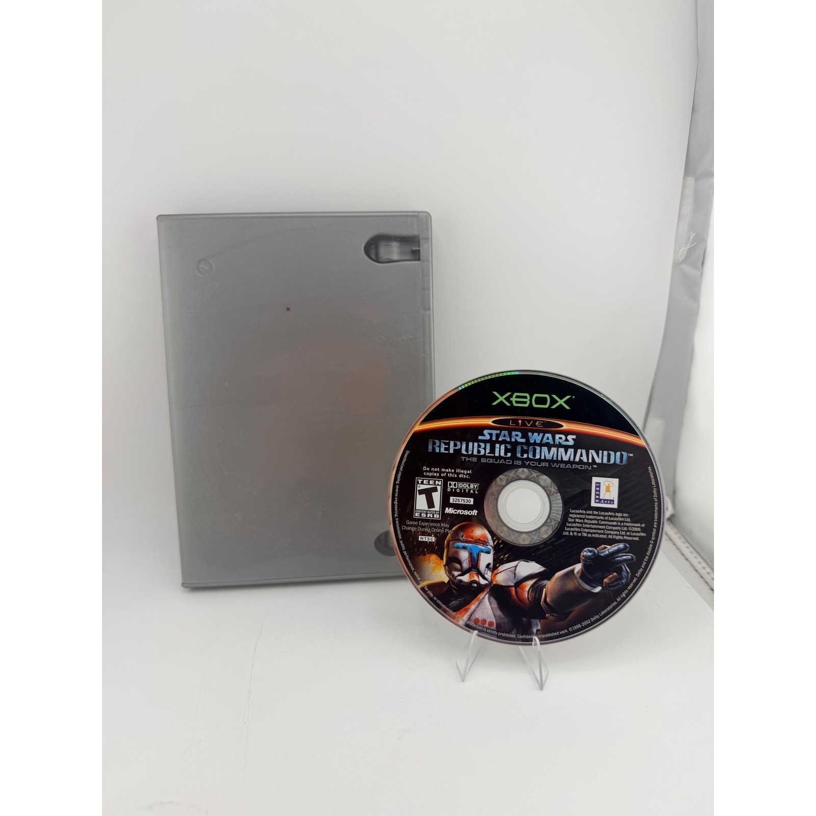 Star Wars Republic Commando Microsoft Xbox 2005LucasArts Tested Disc Silver Case