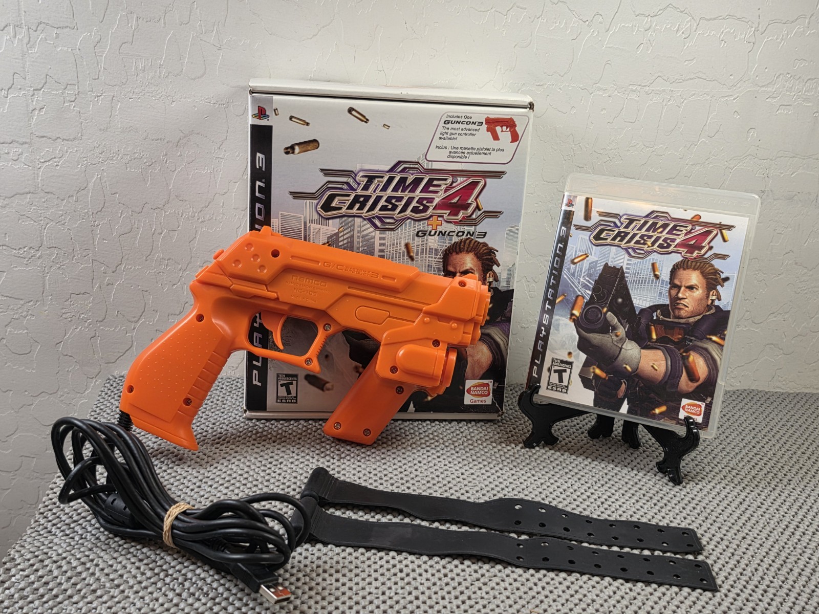 Time Crisis 4 PS3 W/ Big Box And GunCon 3 Good Condition-No Sensors TESTED READ