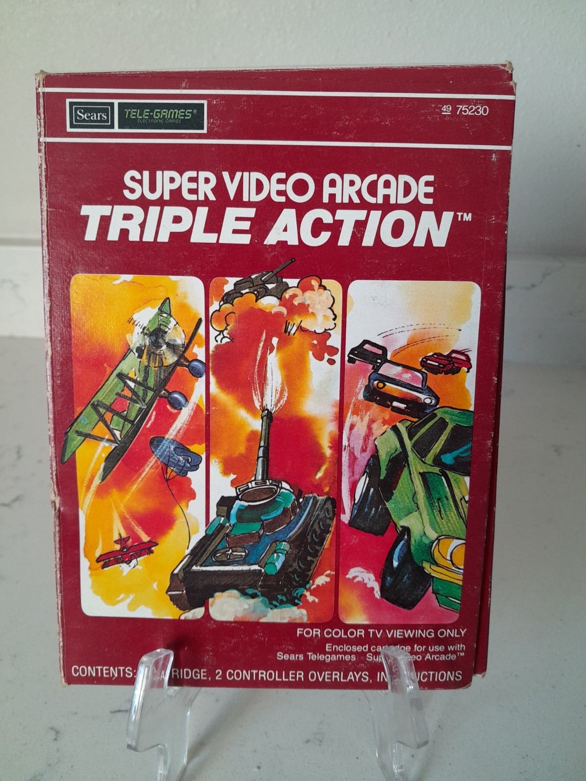 Intellivision 80’s Mattel Game Triple Action Sears Triple Action Arcade Complete