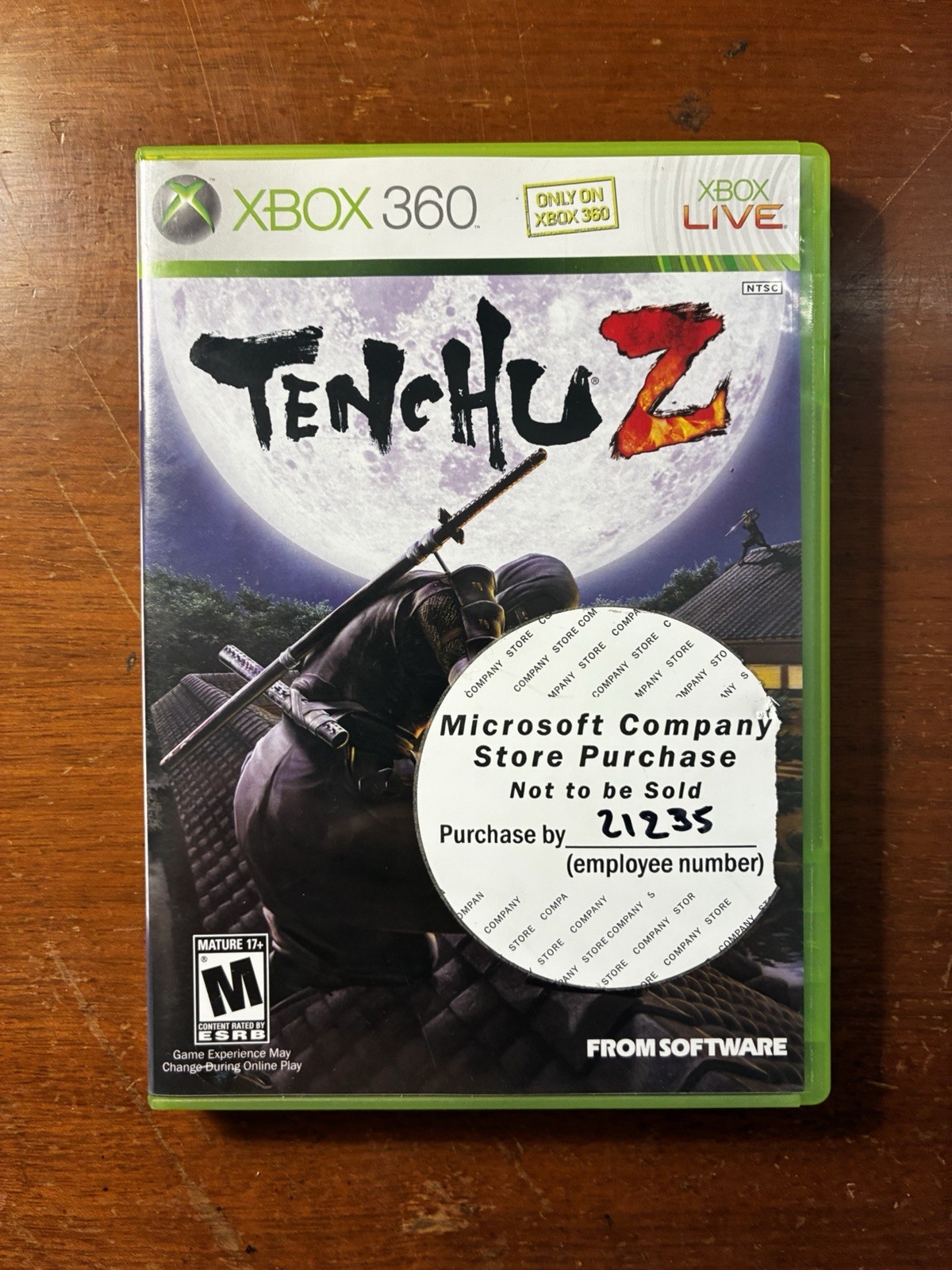 Tenchu Z (Microsoft Xbox 360, 2007) Complete CIB: VG++