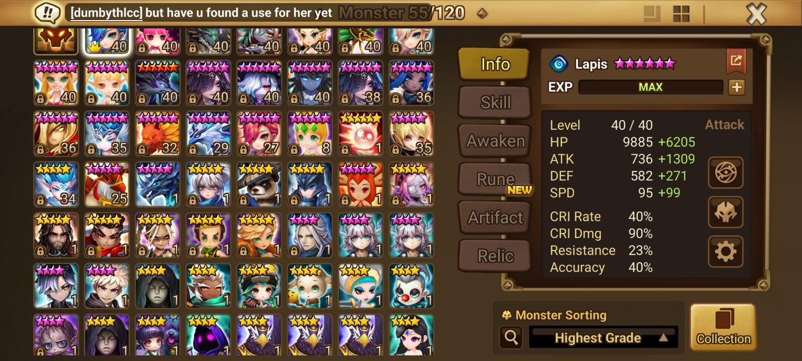 Summoners War Europe Account 2LD5 Velaska+Kiki. EU