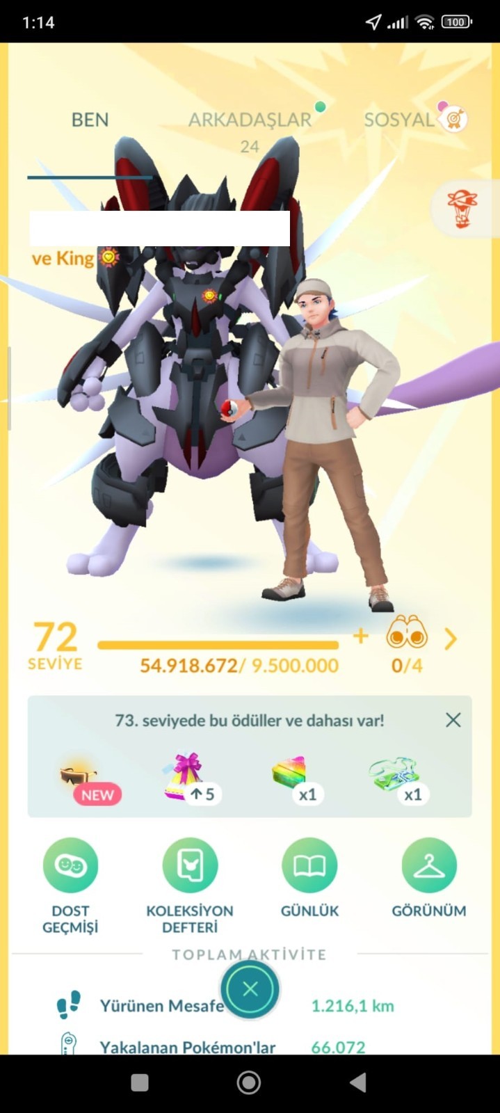 Pokémon Go level 72 lvl – 2016
