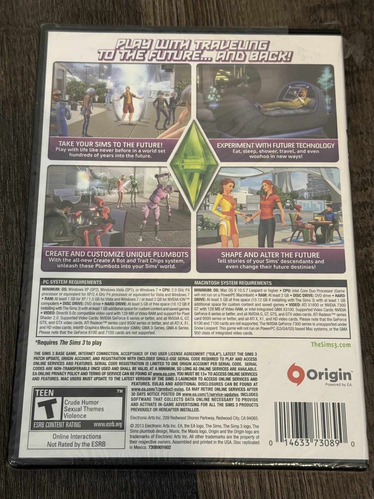 The Sims 3 Into The Future PC 2013 EA Expansion Pack NEW Sealed