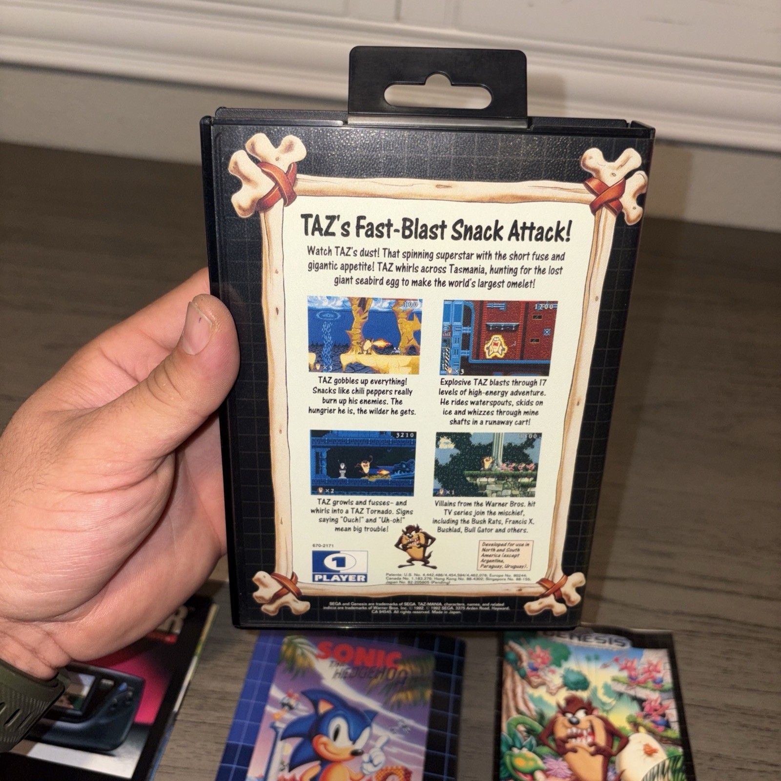 Taz-Mania (Sega Genesis, 1992) Complete CIB Collector Quality Tested Clean