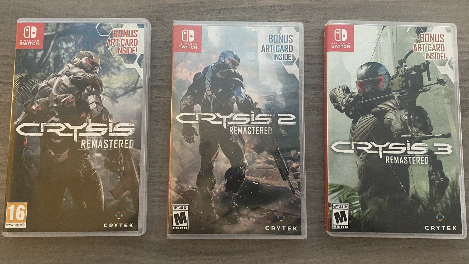 Crytek Crysis Remastered (1, 2, 3) Nintendo Switch with Bonus Art Card