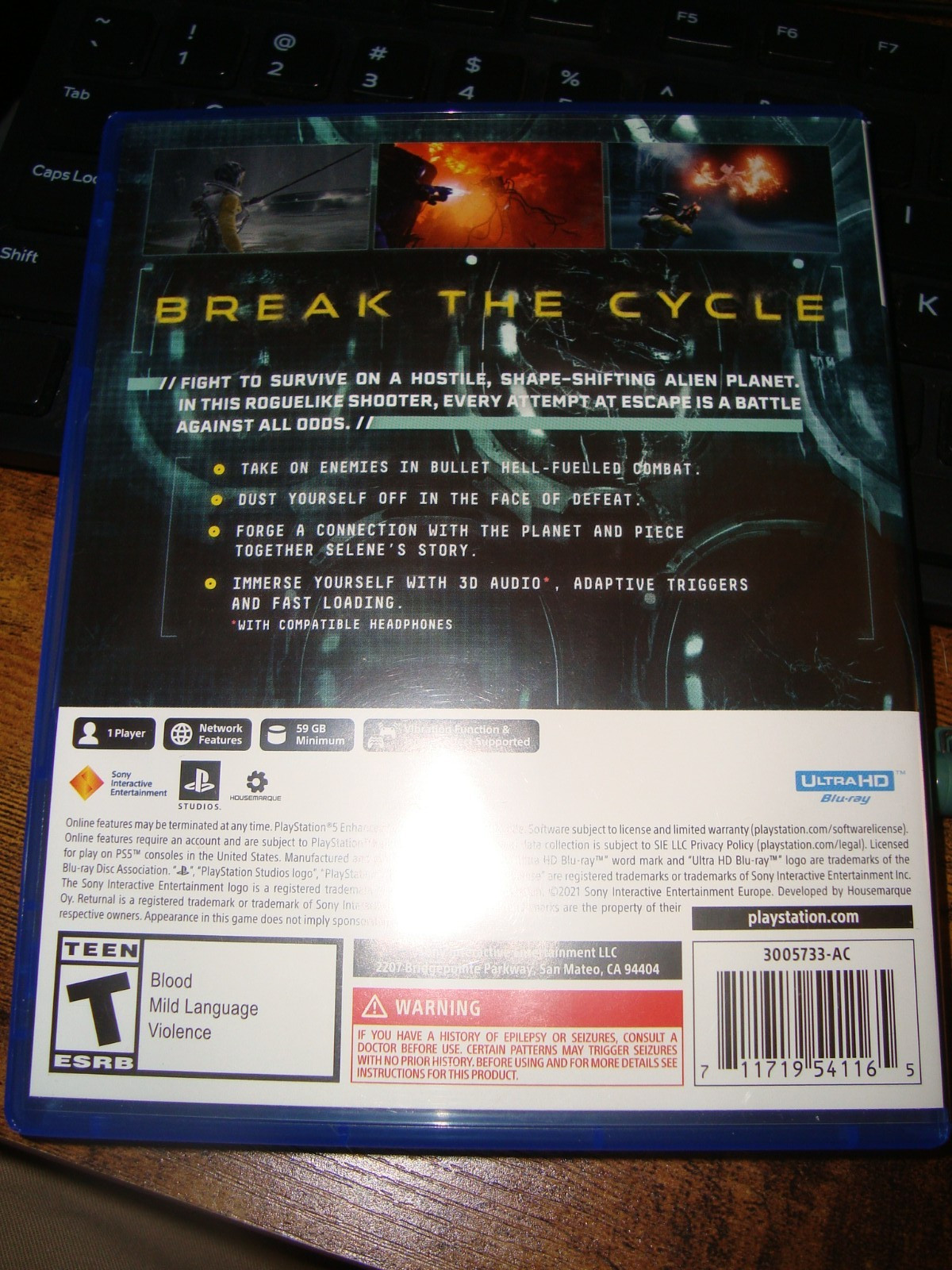 Returnal (Sony PlayStation 5, 2021) PS5 Like Ne*! Fast Shipping!