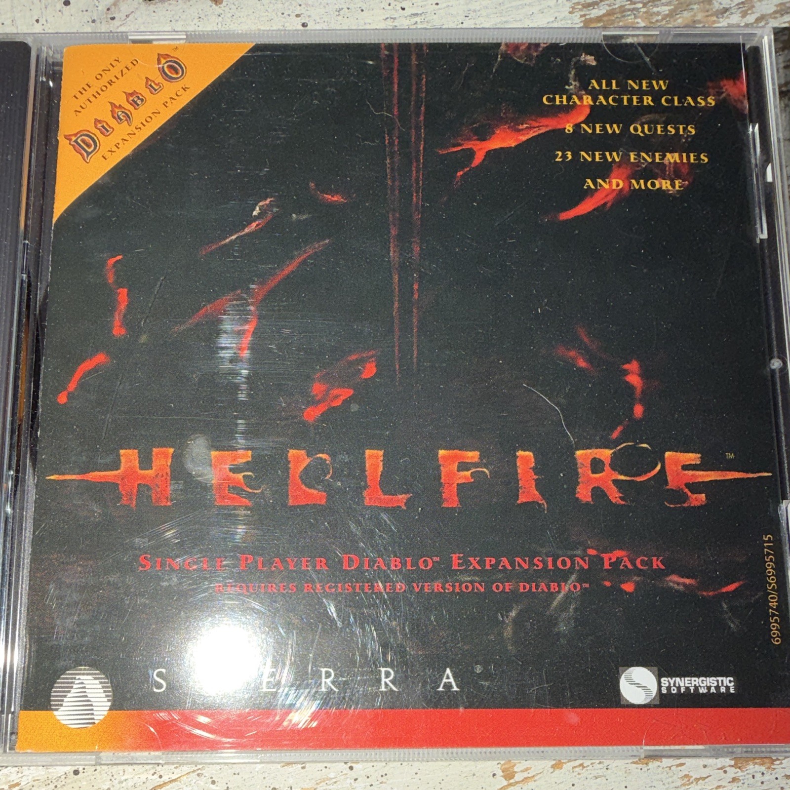 Sierra Hellfire Diablo Series PC CD-ROM Expansion Pack M-Mature Rated (1997)