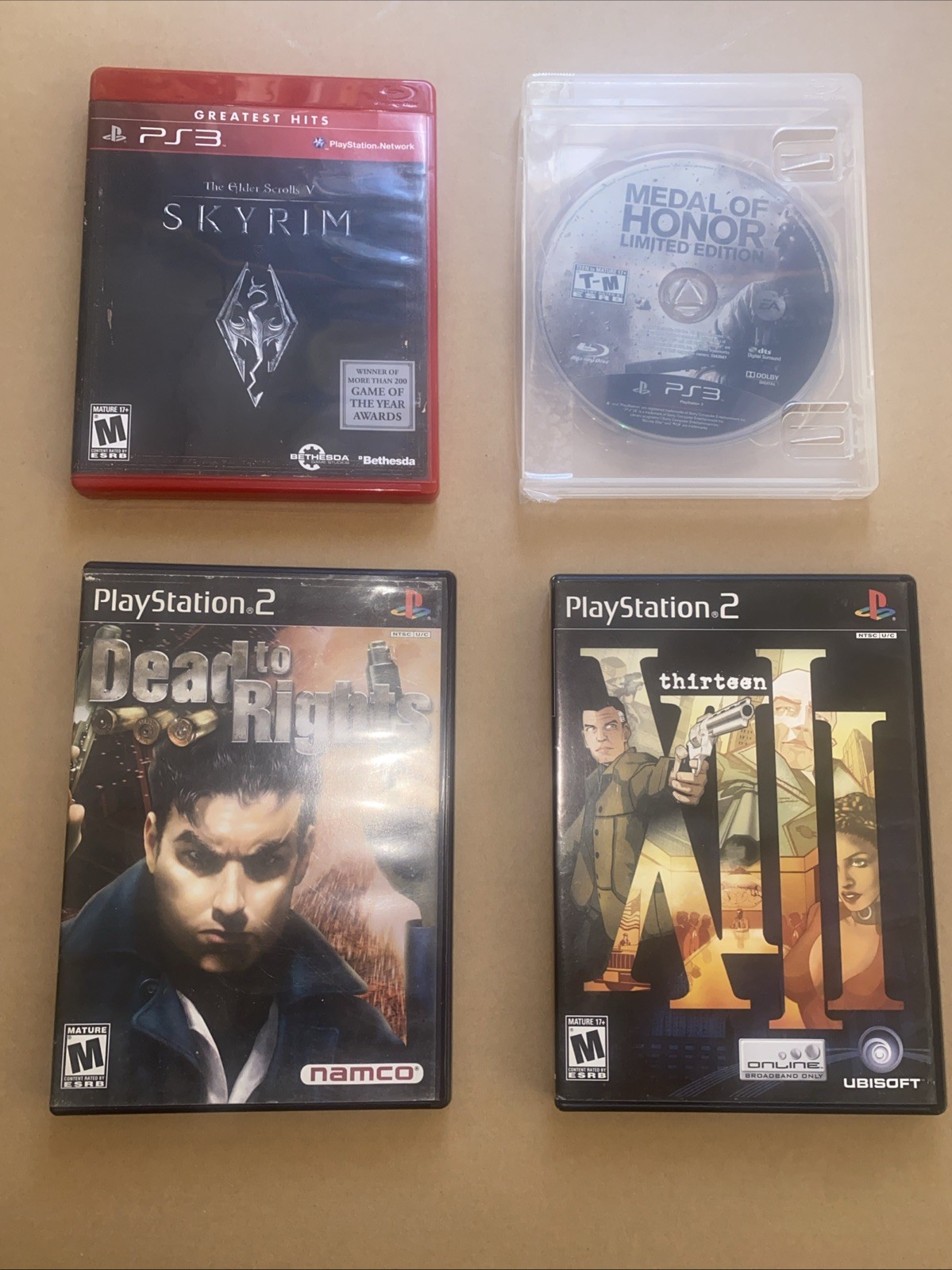 PlayStation Games Lot Of 4 Mix Of PS2 And PS3 Games Good Condition