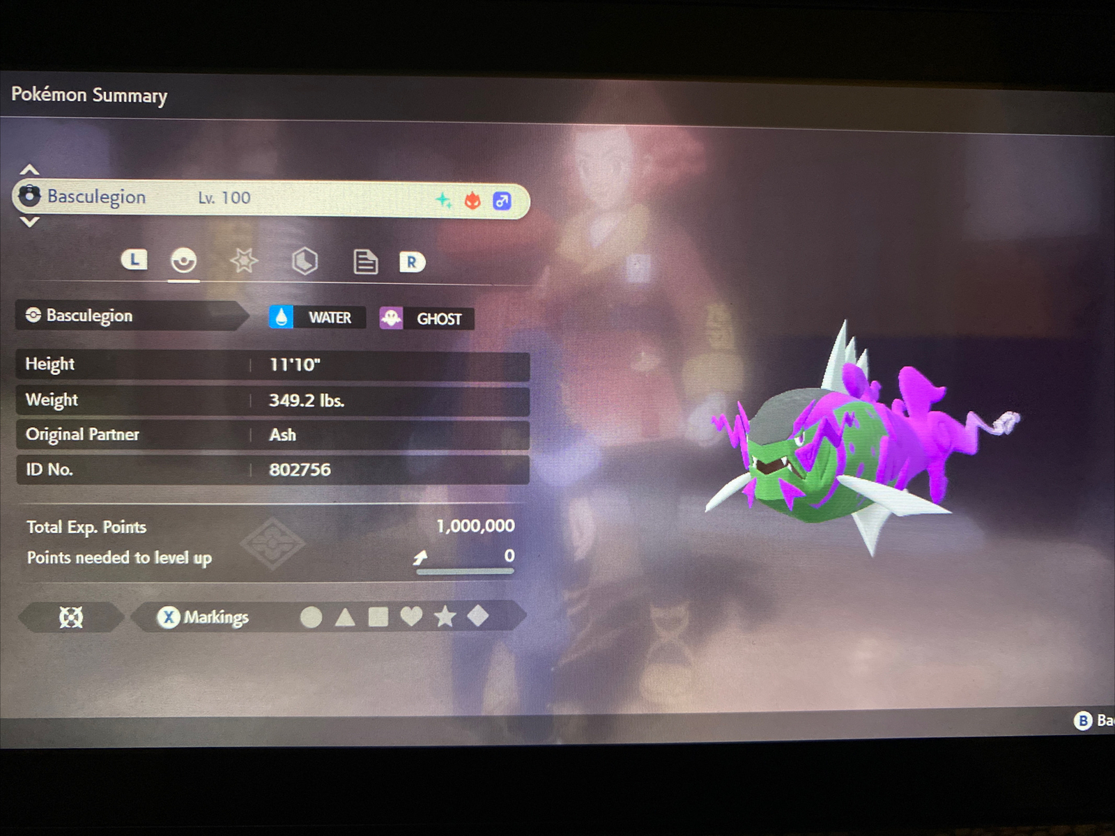 Pokemon Legends Arceus Shiny Basculegion (Male) Alpha Max Effort Fast Delivery