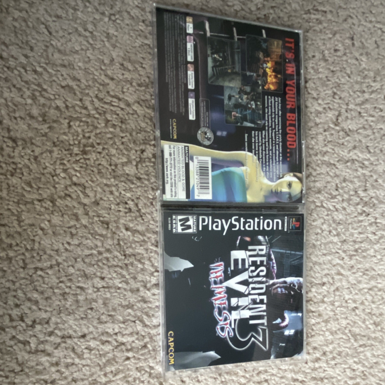 Capcom Resident Evil 3: Nemesis (PlayStation 1) Manual Included