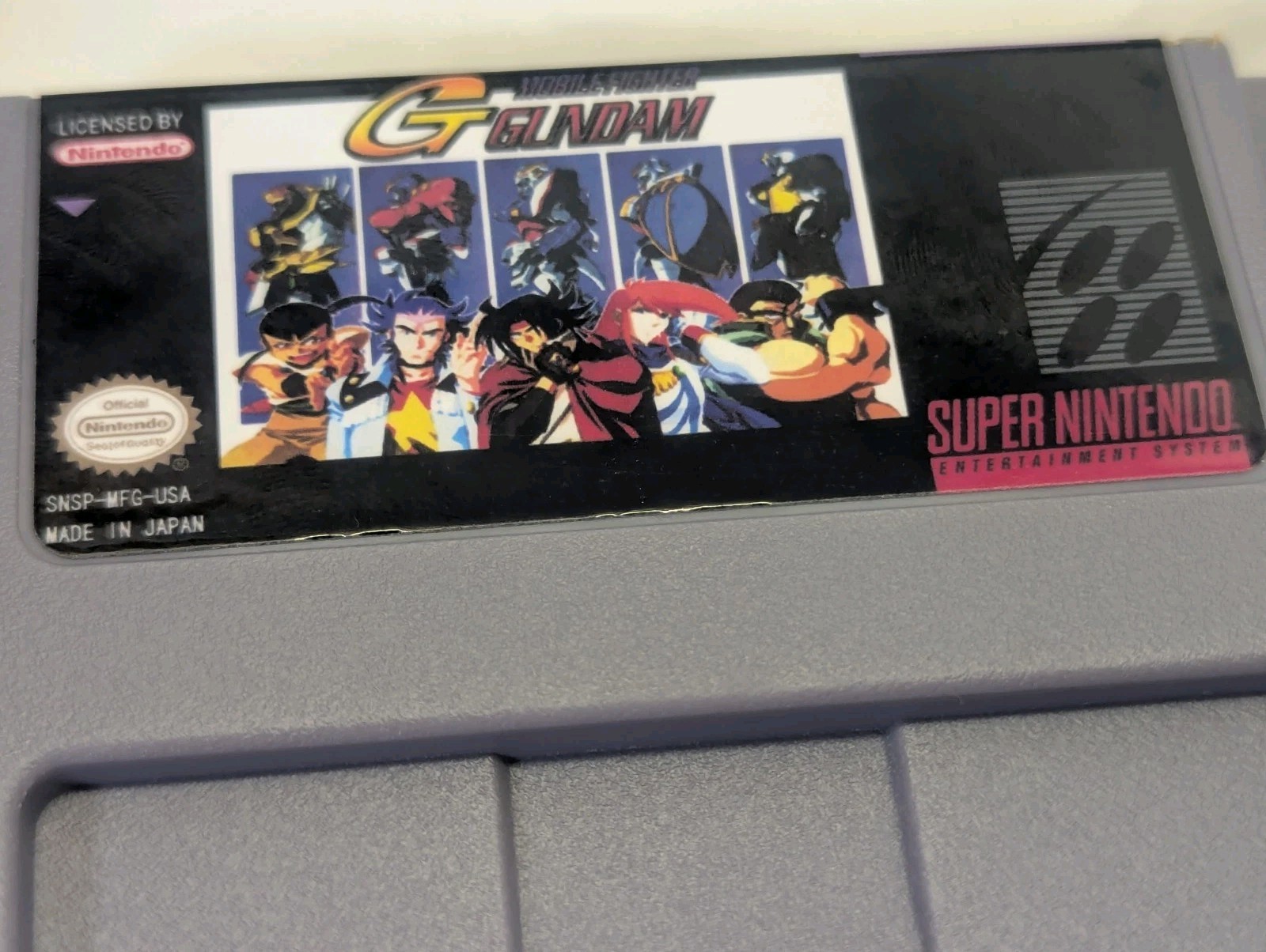 Mobile Fighter G Gundam SNES Game Cartridge