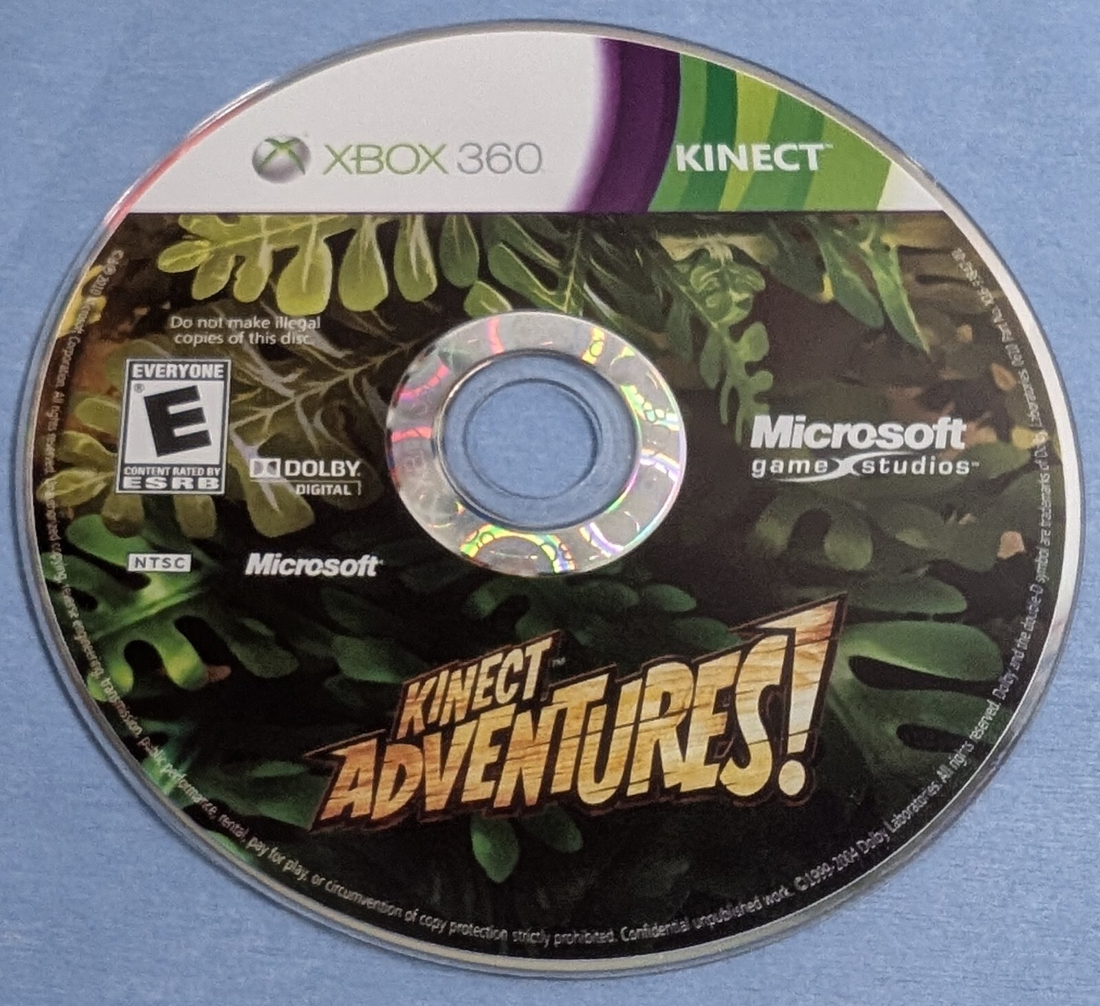 Kinect Adventures Microsoft Xbox 360 Cib Tested and Working