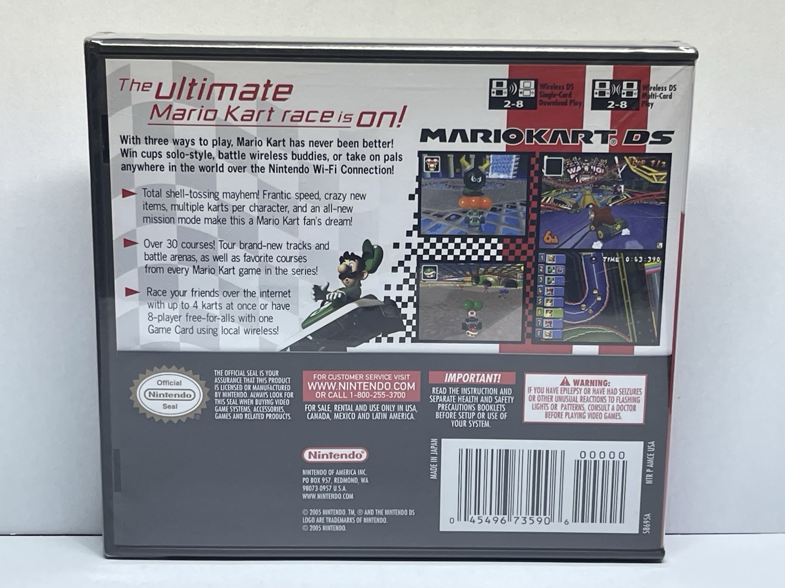 Mario Kart DS US Version (2005) First Print Authentic⭐️Factory Sealed😱🔥