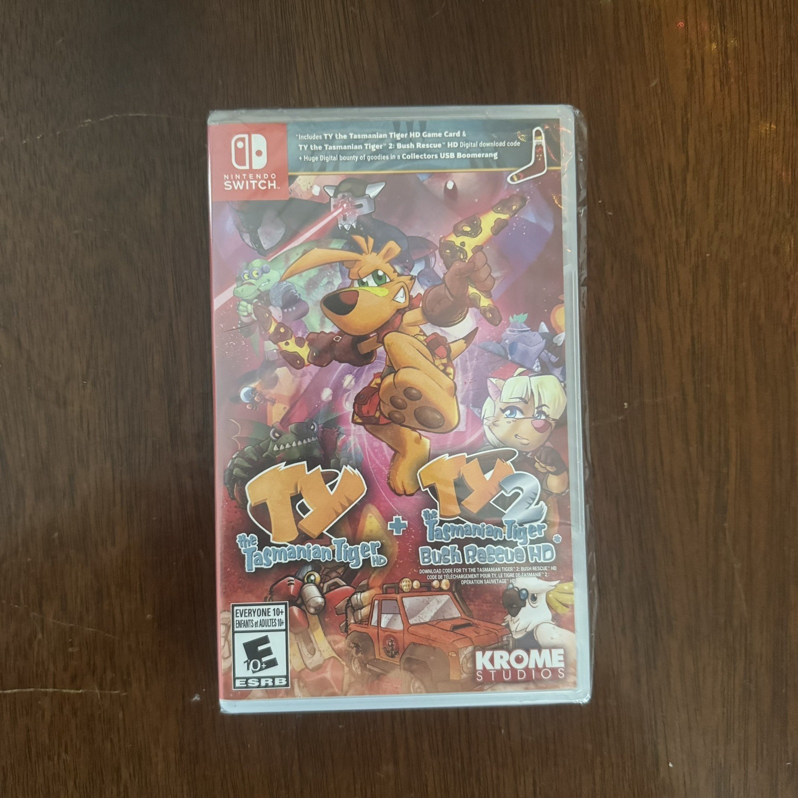 TY The Tasmanian Tiger HD + TY Part 2 BRAND NEW Factory Sealed Nintendo Switch
