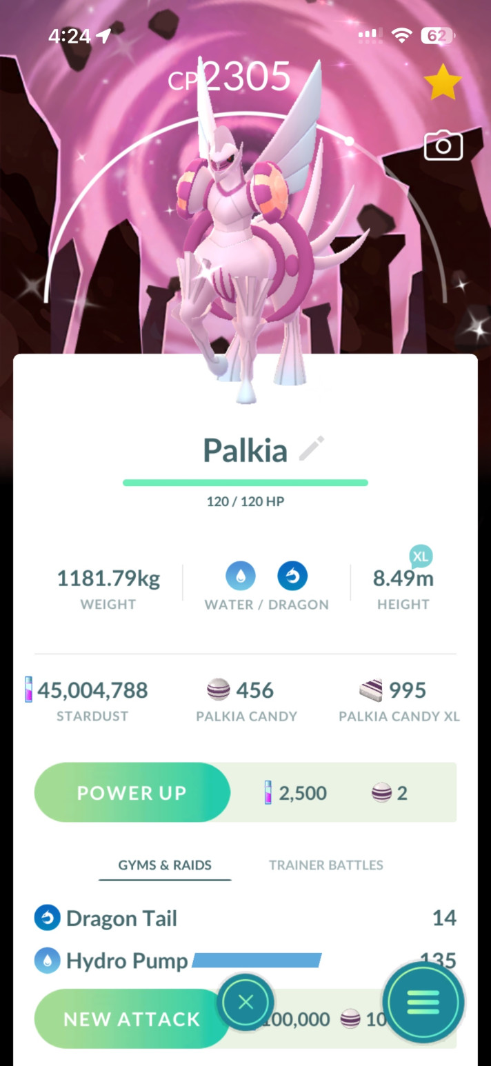 Shiny Origin Form Palkia Background – PTC – Go Tour Kalos