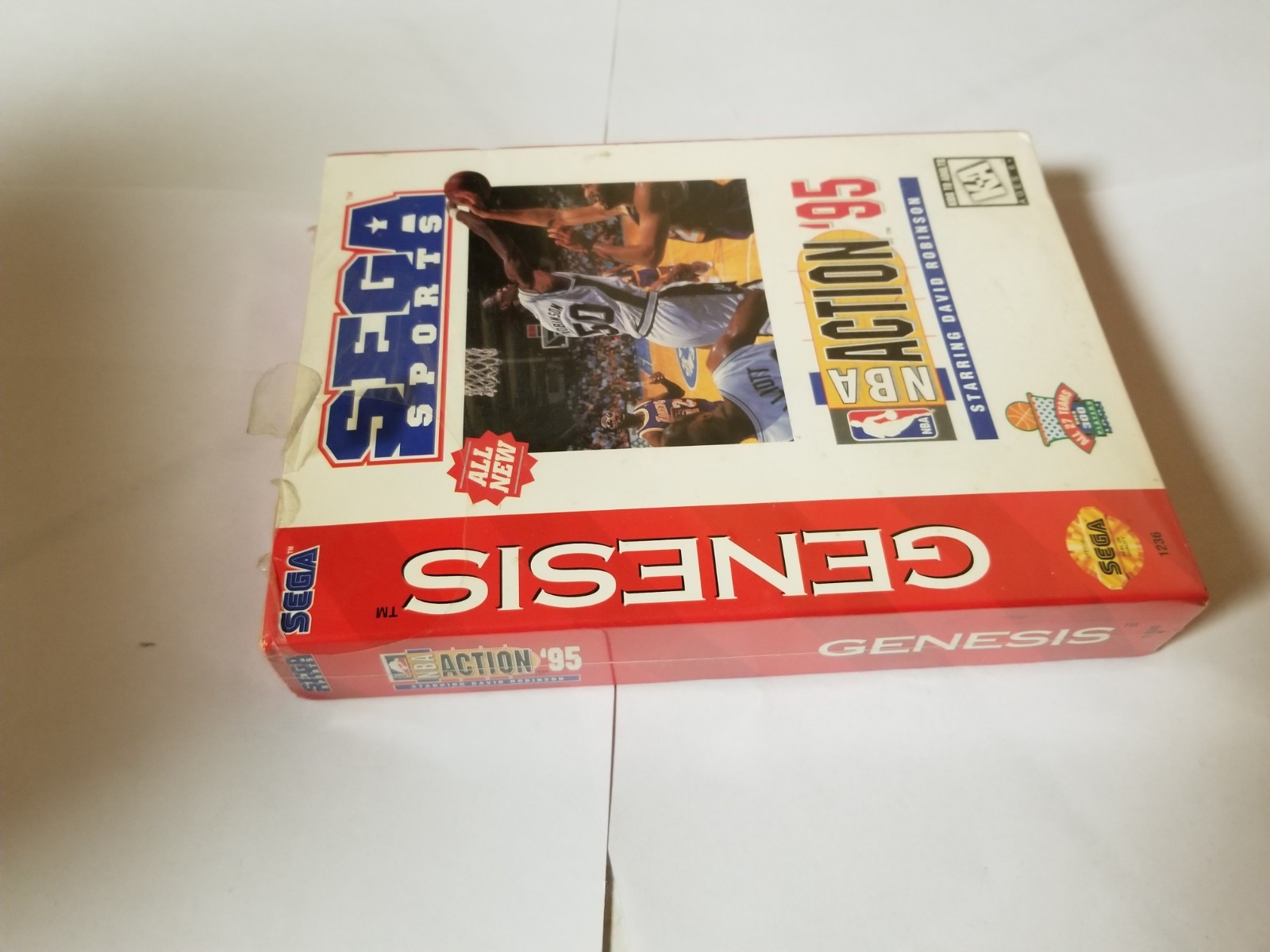 NBA Action ’95 Starring David Robinson (Sega Genesis, 1995) New