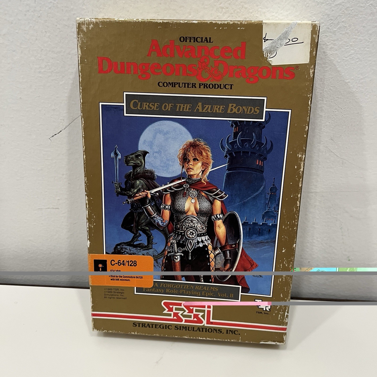 Advanced Dungeons & Dragons Curse Of The Azure Bonds Commodore 64 Game 1988 Disc