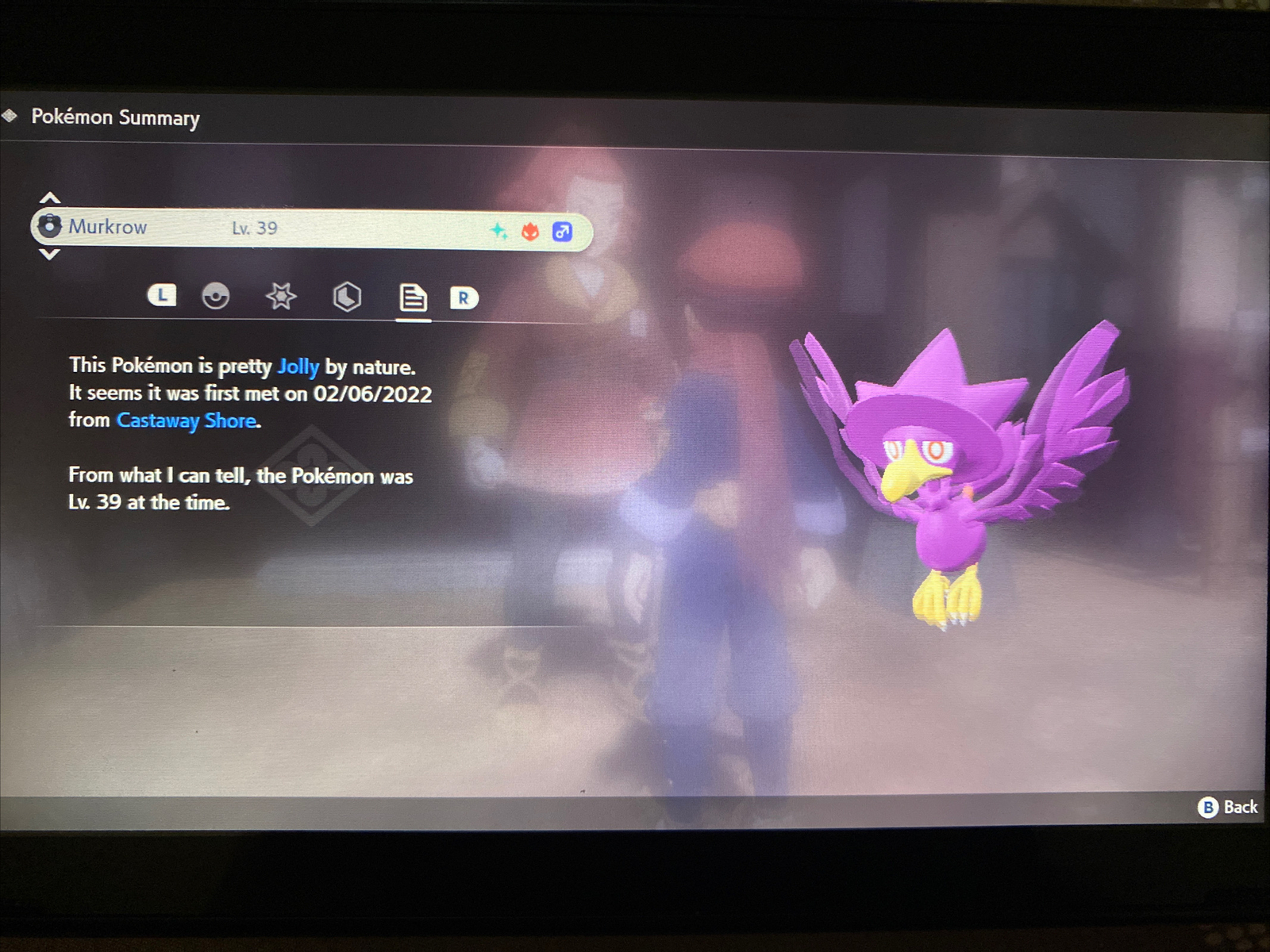 Pokemon Legends Arceus Shiny Murkrow Alpha Max Effort Fast Delivery