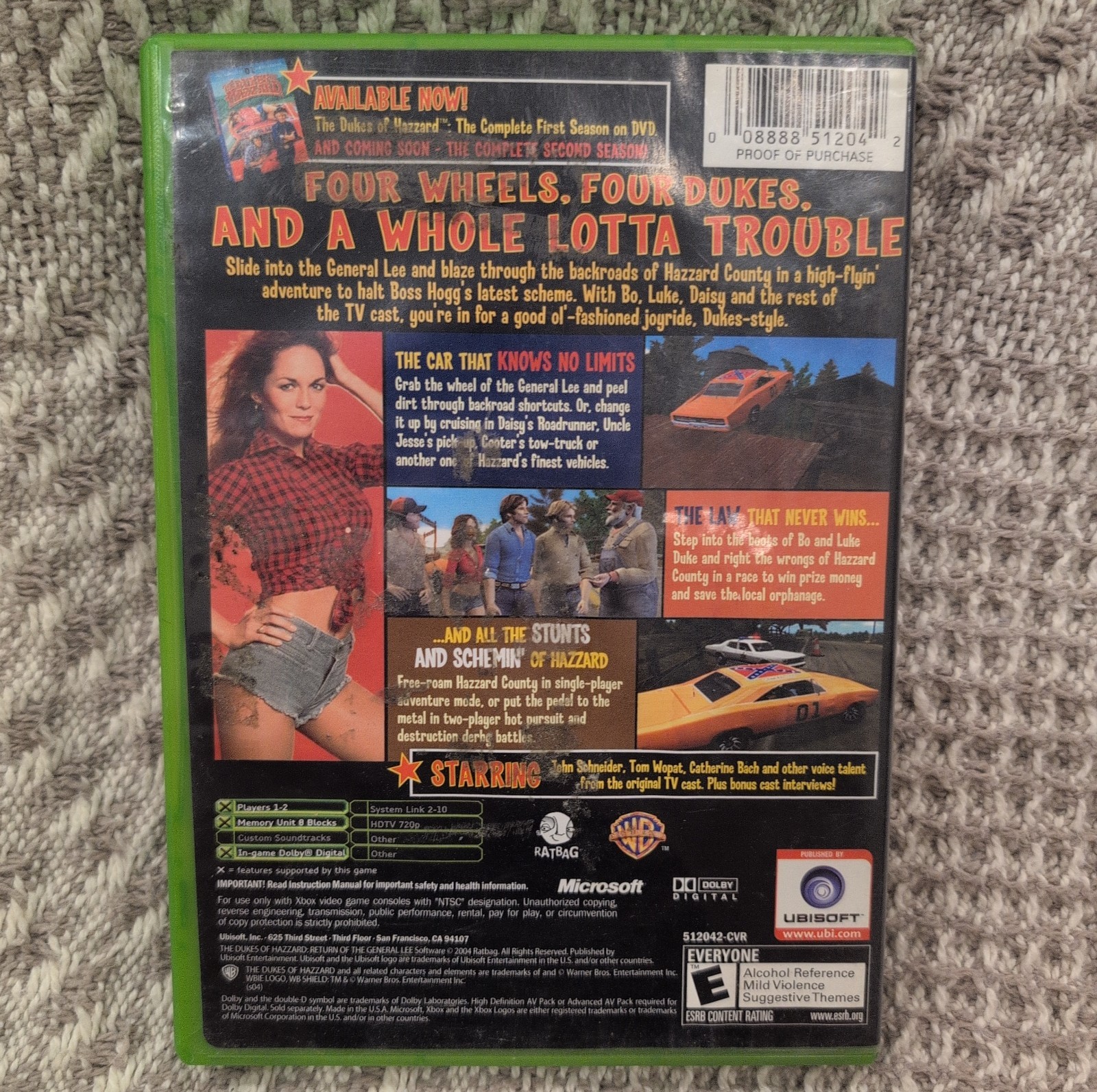 The Dukes of Hazzard: Return of the General Lee Microsoft Xbox CIB W/ Manual