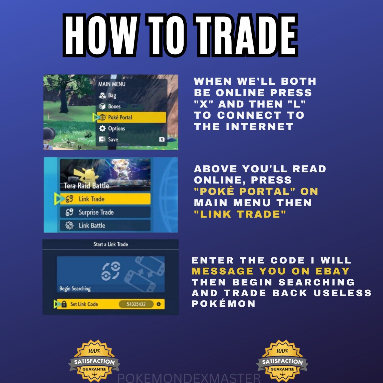 Custom Shiny/Non Shiny Pokemon ✨6IV✨ Build Your Own Pokemon- Scarlet & Violet
