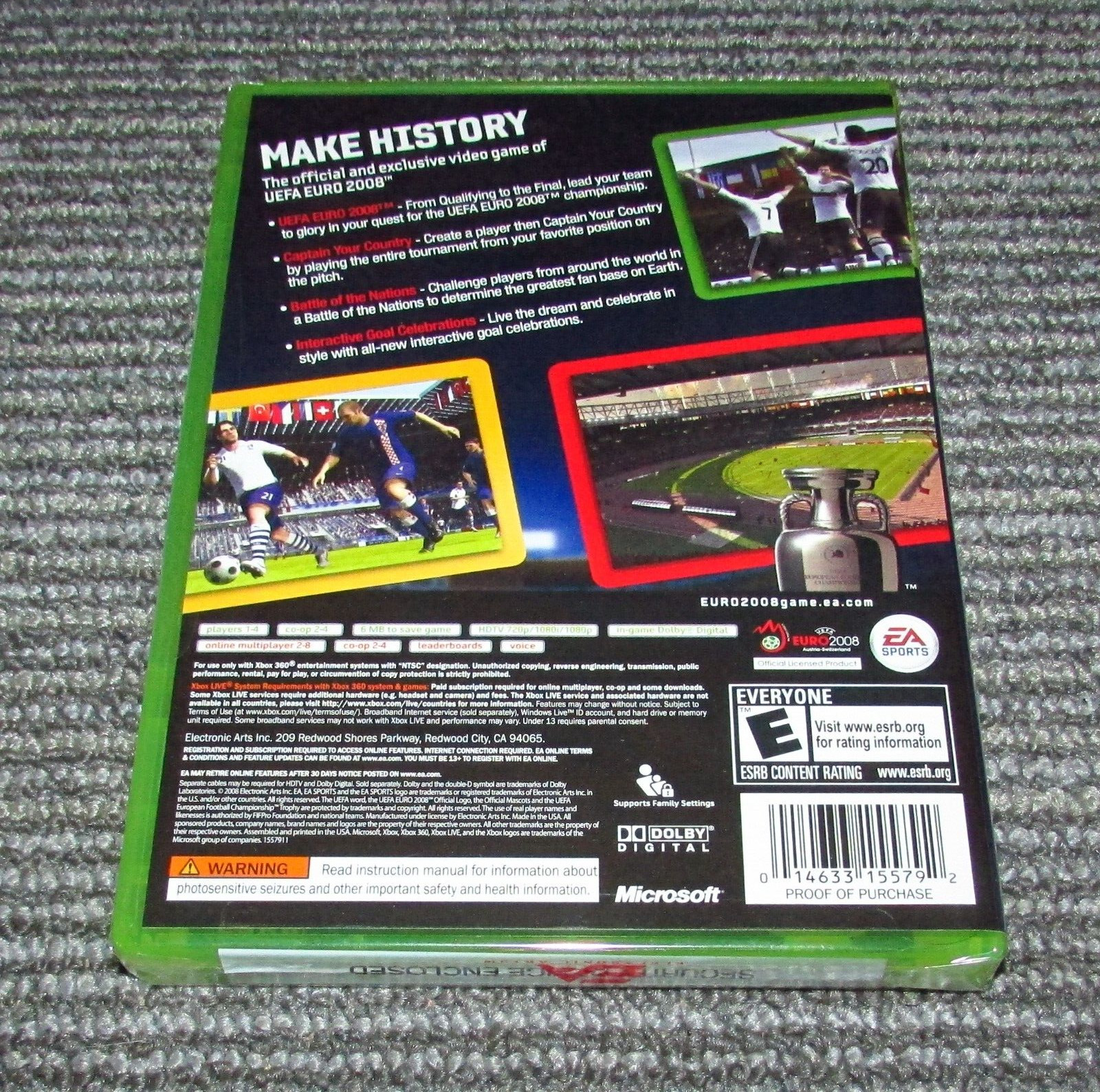 UEFA Euro 2008 Soccer (Microsoft Xbox 360) Brand New / Fast Shipping