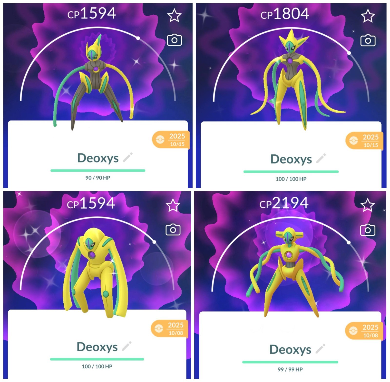 Pokemon LEGIT Shiny Deoxys – Pokemon Home – transfer Custom OT – All 4 Forms