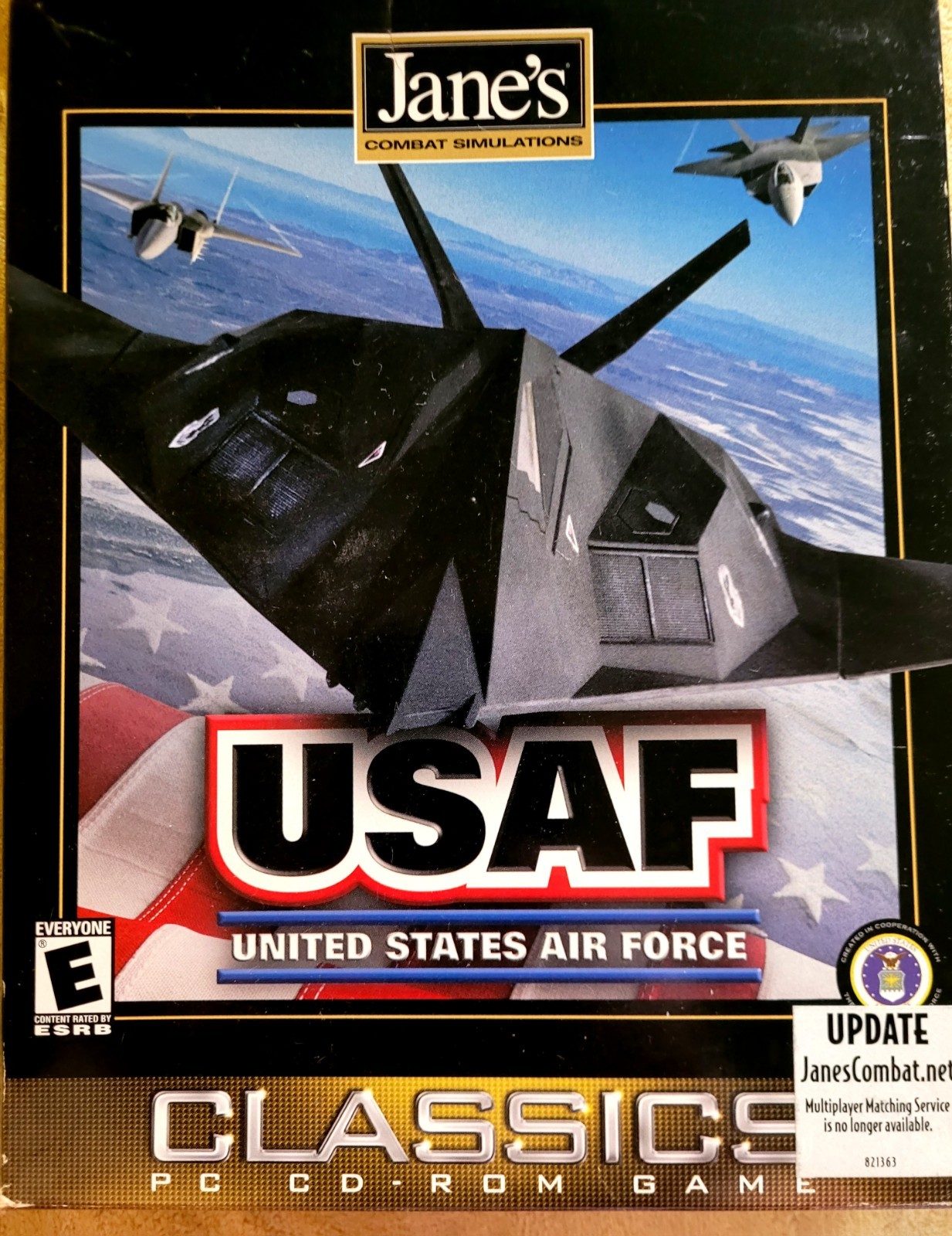 JANES COMBAT SIMULATIONS USAF United States Air Force PC CLASSICS CD-ROM GAME