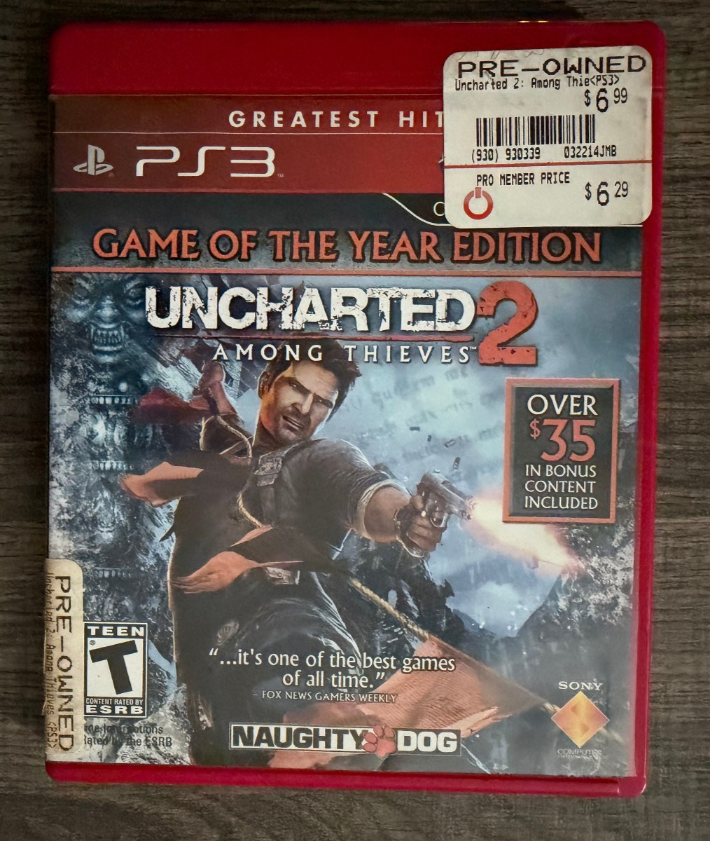 Uncharted 2: Among Thieves (Greatest Hits) – Sony PS3 – Acceptable Condition