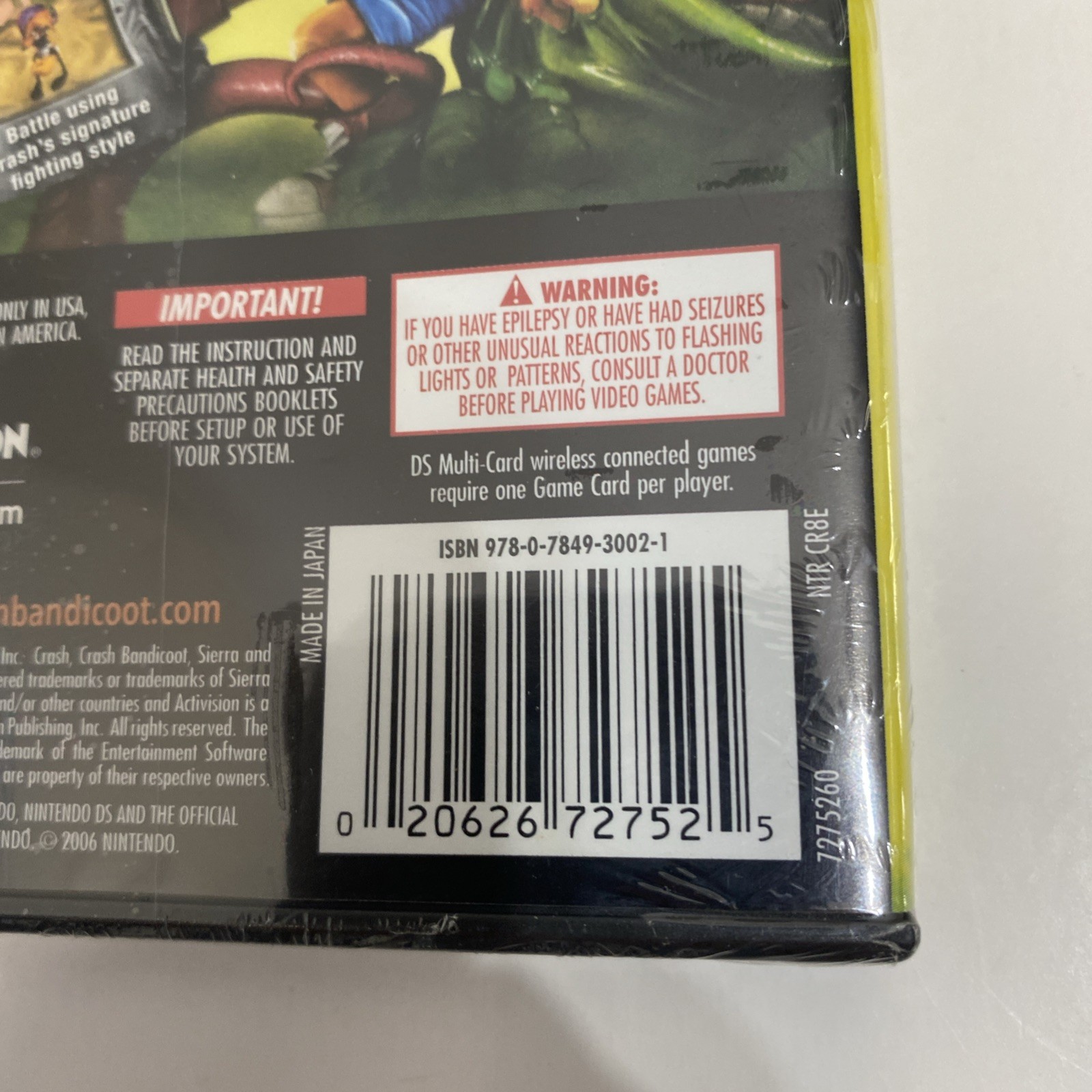 SEALED Crash: Mind Over Mutant Nintendo NEW DS, 2008