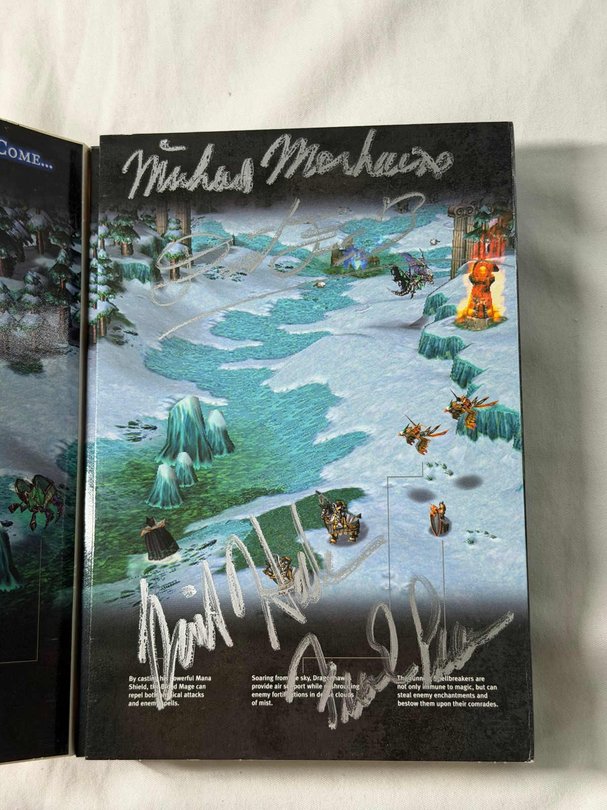 SIGNED Warcraft III 3 Frozen Throne Expansion WITH Release Day poster NEW/SEALED