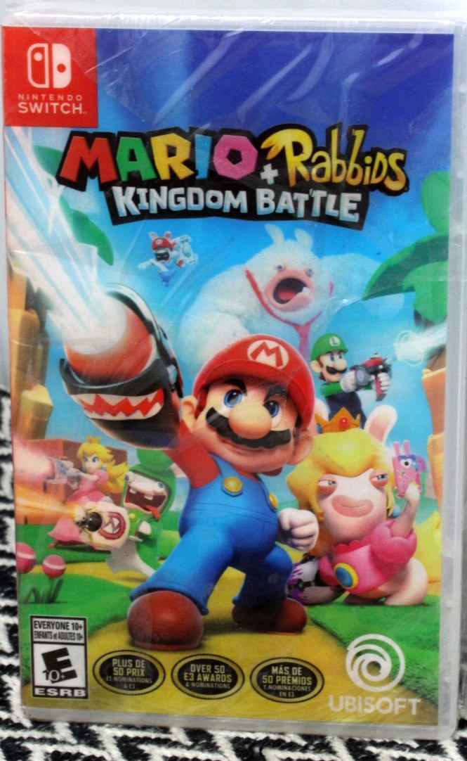 Mario Rabbids Kingdom Battle Nintendo Switch Physical Software Format New