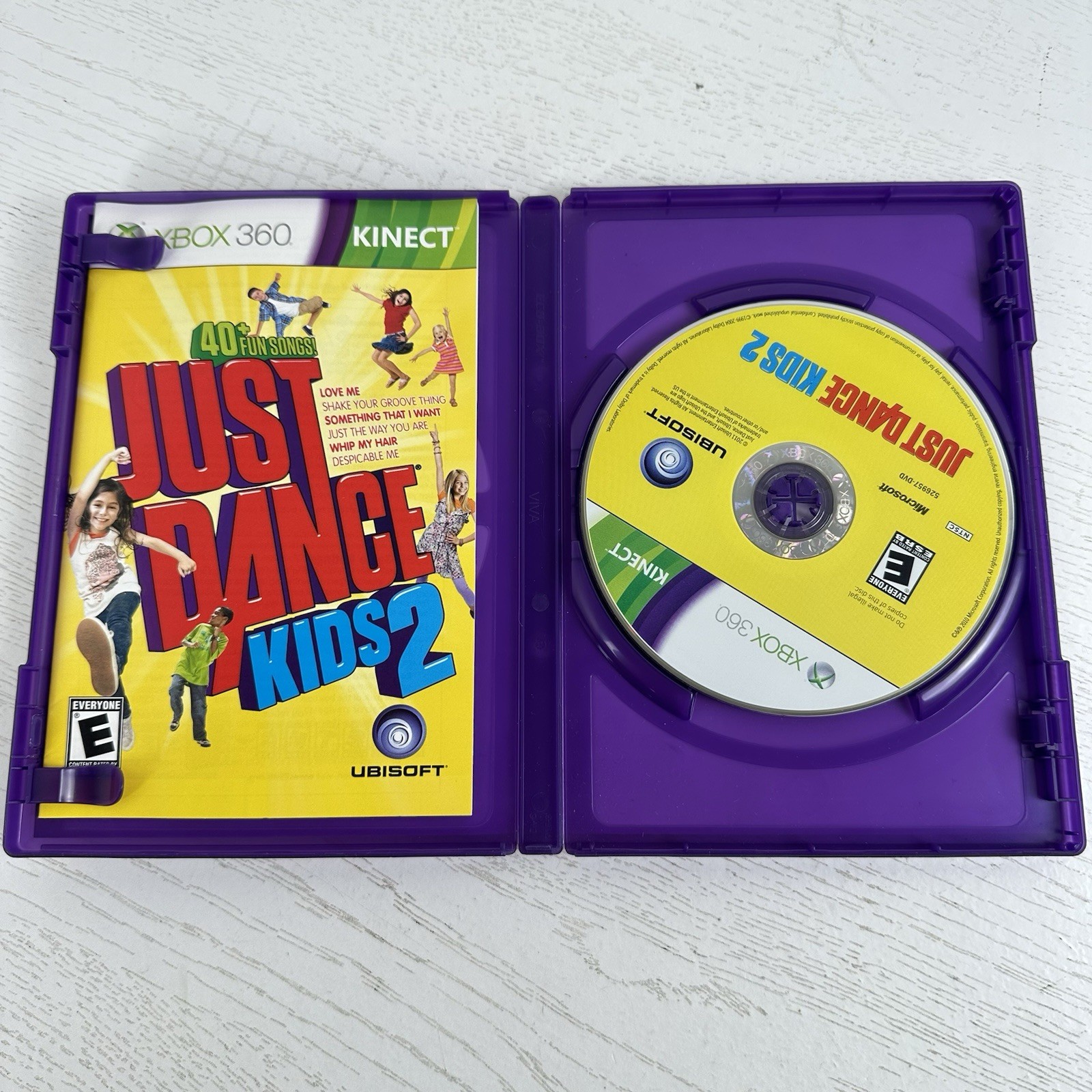 Just Dance Kids 2 Xbox 360 Kinect Video Game Complete CIB With Manual
