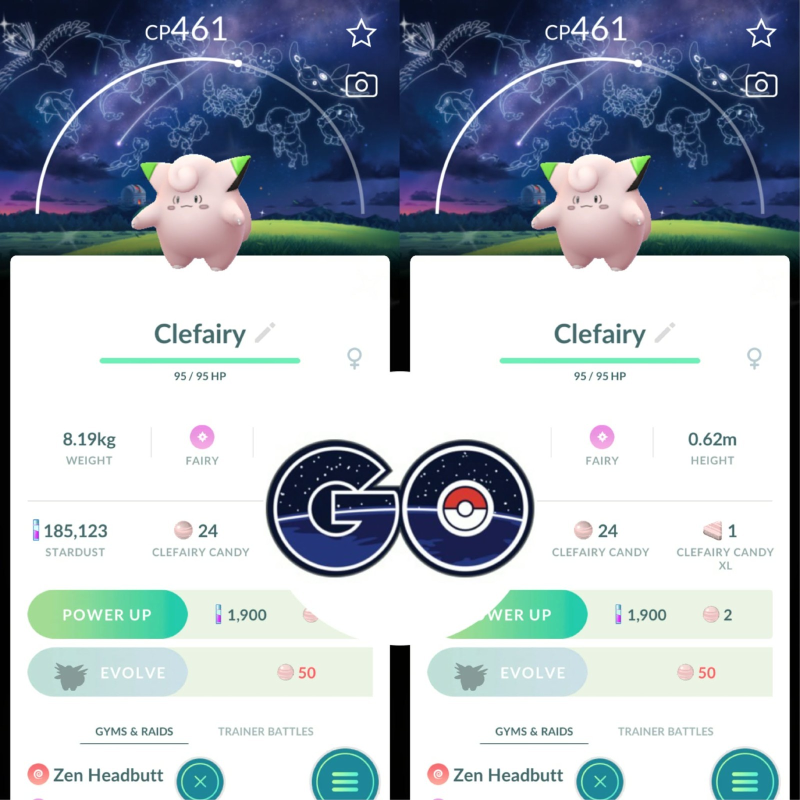 Pokémon Go – Shiny Clefairy Astronomical Observatory Background – Mini PTC 80k