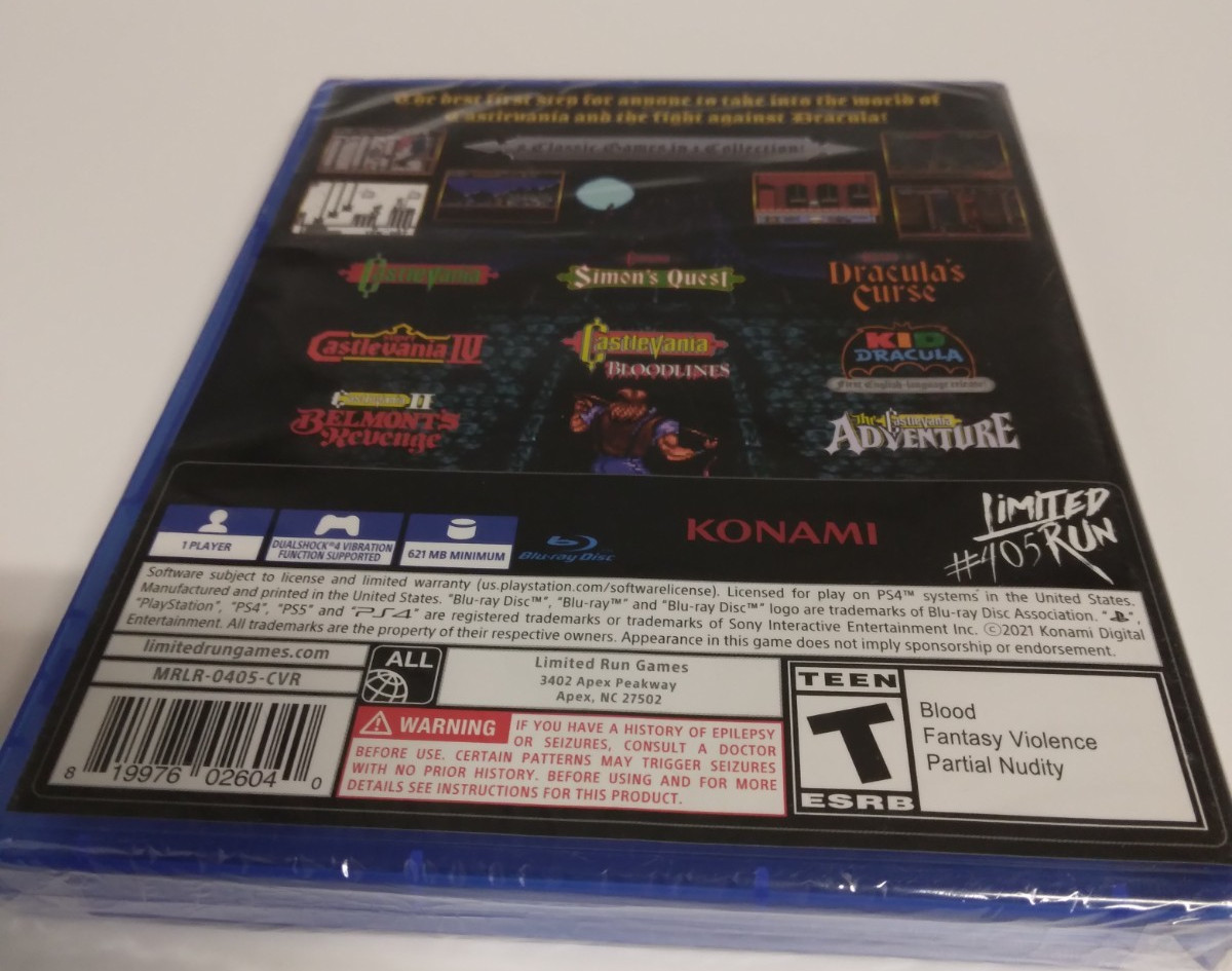 Castlevania Anniversary Collection PlayStation 4 LIMITED RUN NEW SEALED