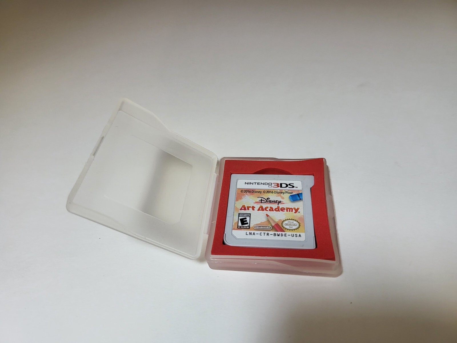 ART ACADEMY Game cartridge W/ Red Padded Case for Nintendo 3DS TESTED #B9