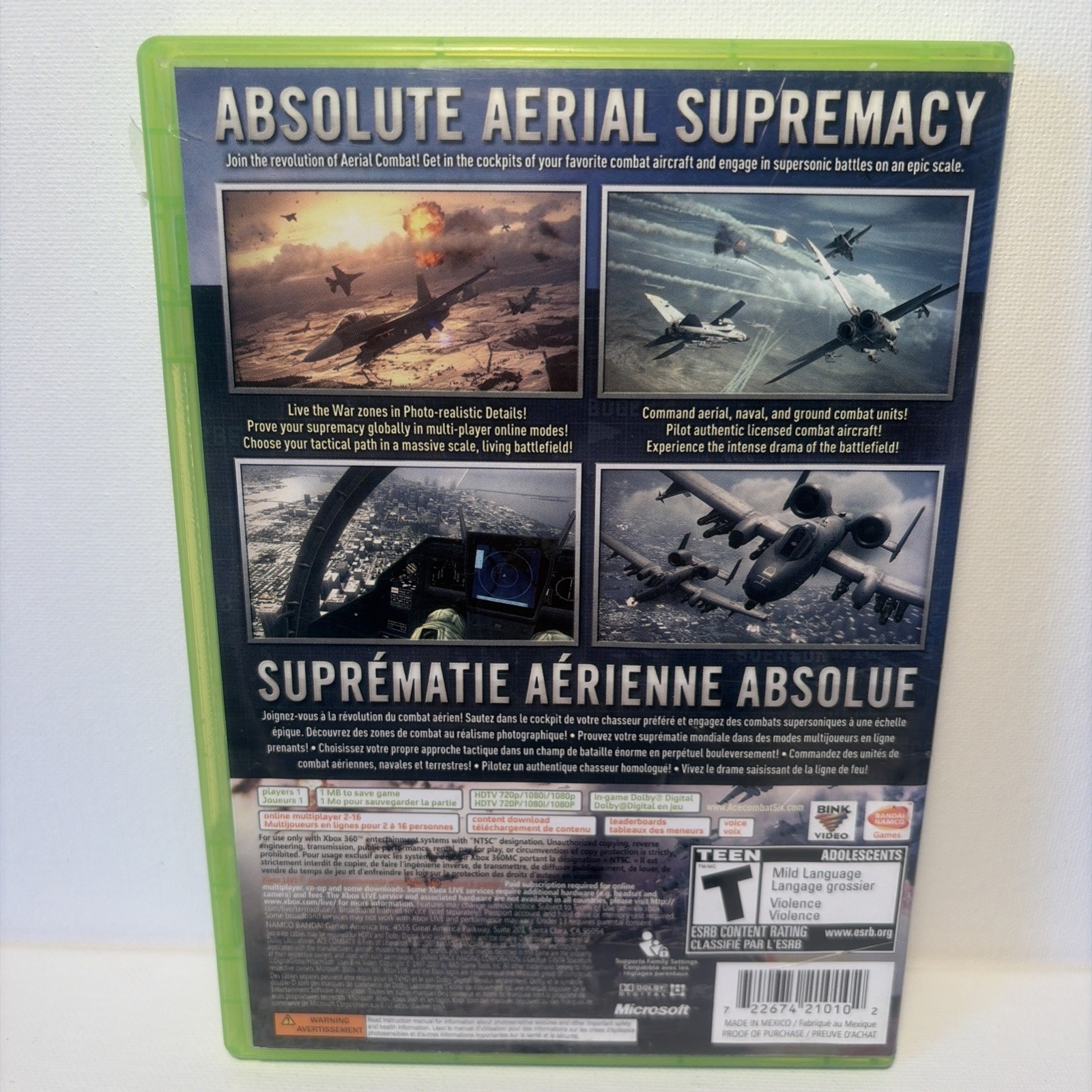 Ace Combat 6: Fires of Liberation (Microsoft Xbox 360, 2007)
