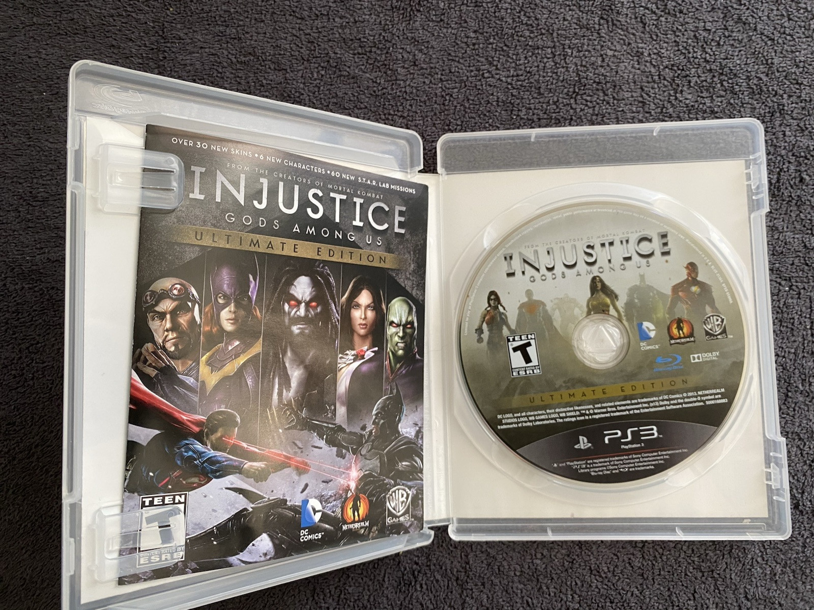 Lot Of 3 PlayStation 3 Games Injustice, Disney Infinity, Mortal Kombat
