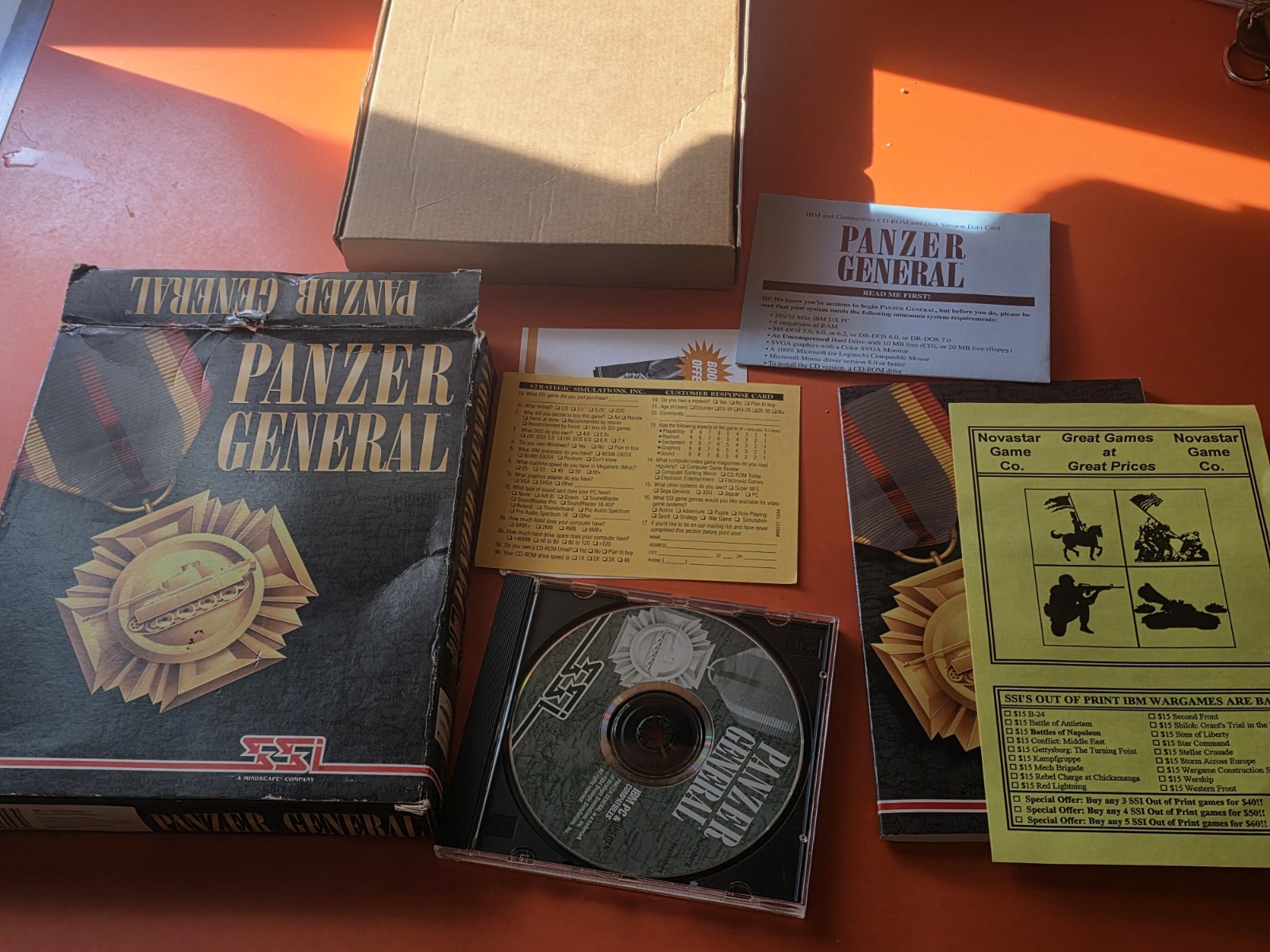 PANZER GENERAL IBM CD-ROM