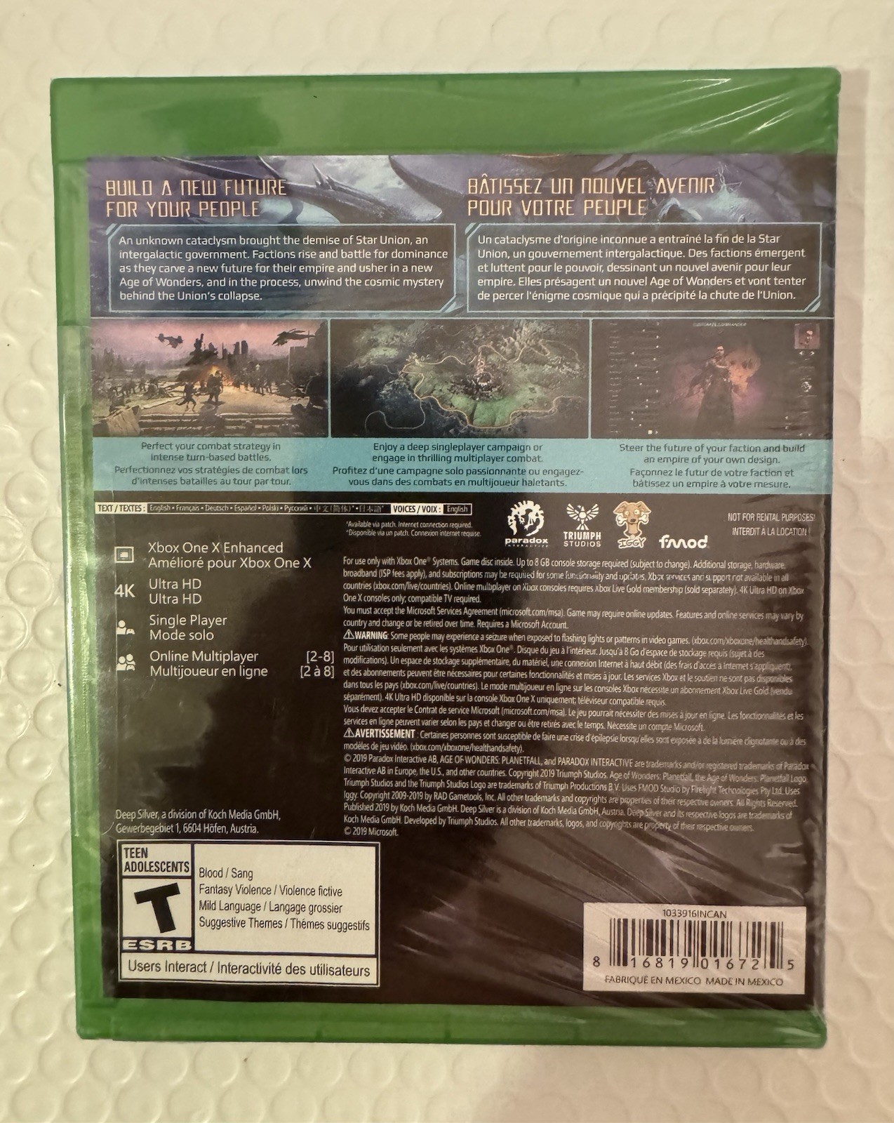 Age of Wonders: Planetfall Xbox One (Brand New Factory Sealed US Version) Xbox O