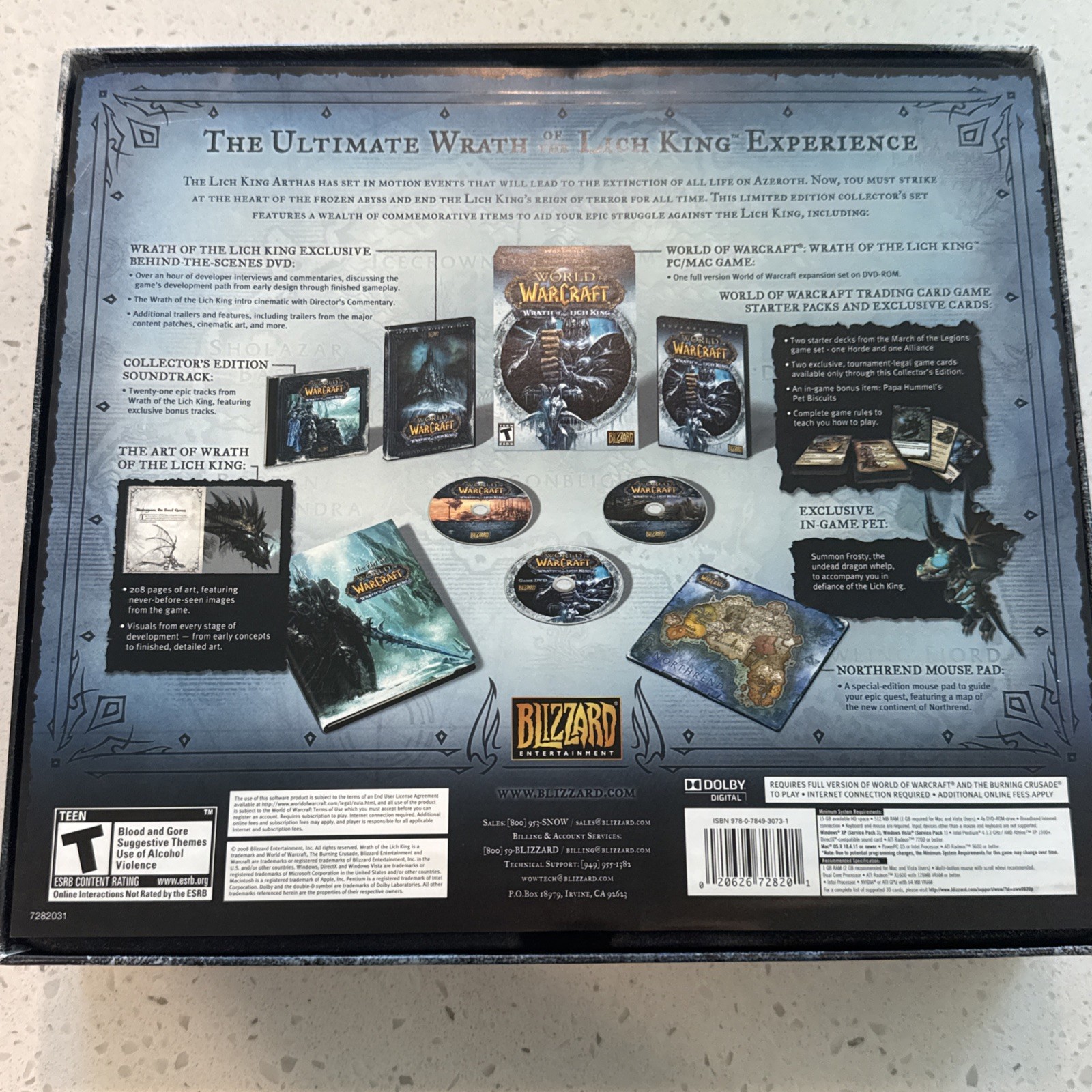 World of Warcraft: Wrath of the Lich King Collector’s Edition – Sealed Items
