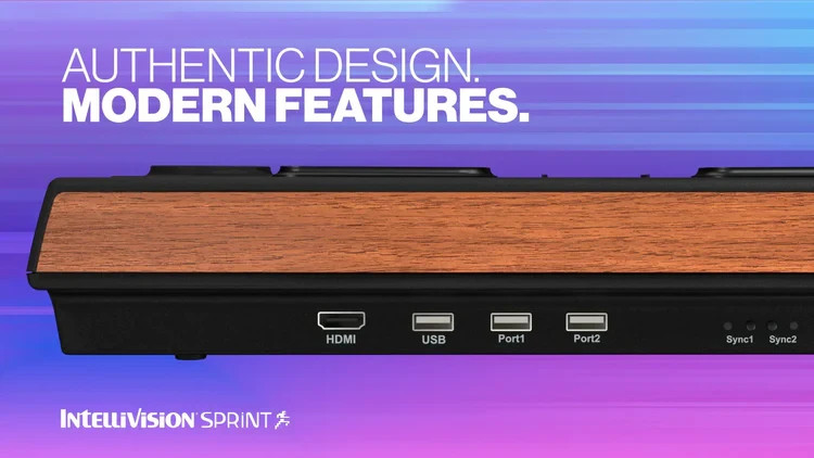 2025 New Intellivision Sprint HDMI Console 45 Built-in Classic Games New Sealed