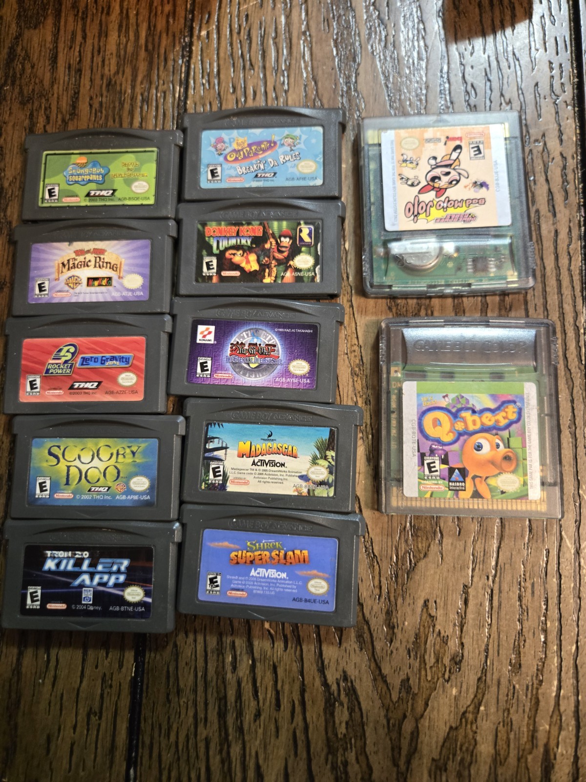 12 Nintendo Gameboy Advance/ColorGames Godzilla, Killer App, Donkey Kong, READ.