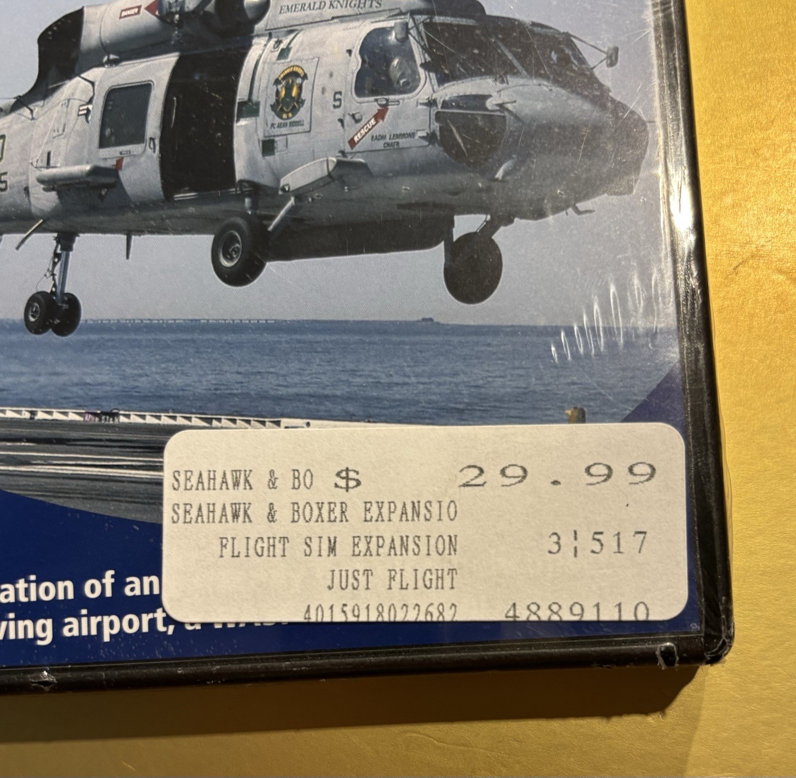 NEW SEALED Seahawk & Boxer Expansion Microsoft Flight Simulator 2004 FS9 PC