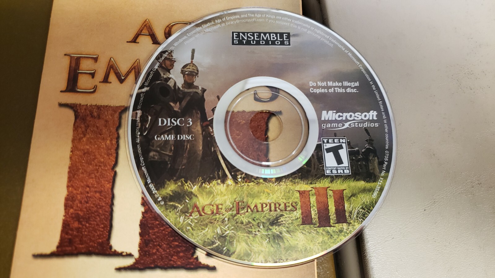 CIB AGE OF EMPIRES III 3 PC CD ROM VIDEO GAME W/ DUST SLEEVE