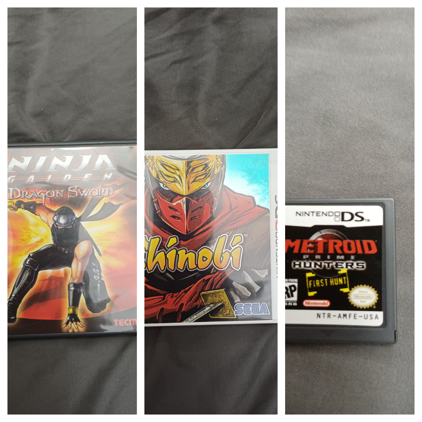 DS/3DS action game bundle, incl. Shinobi, Ninja Gaiden, Metroid First Hunt.
