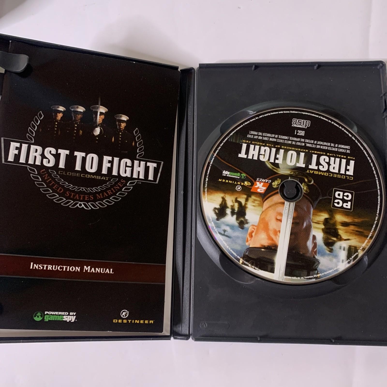 First To Fight: United States Marines PC CD-ROM Windows FPS Shooter Game